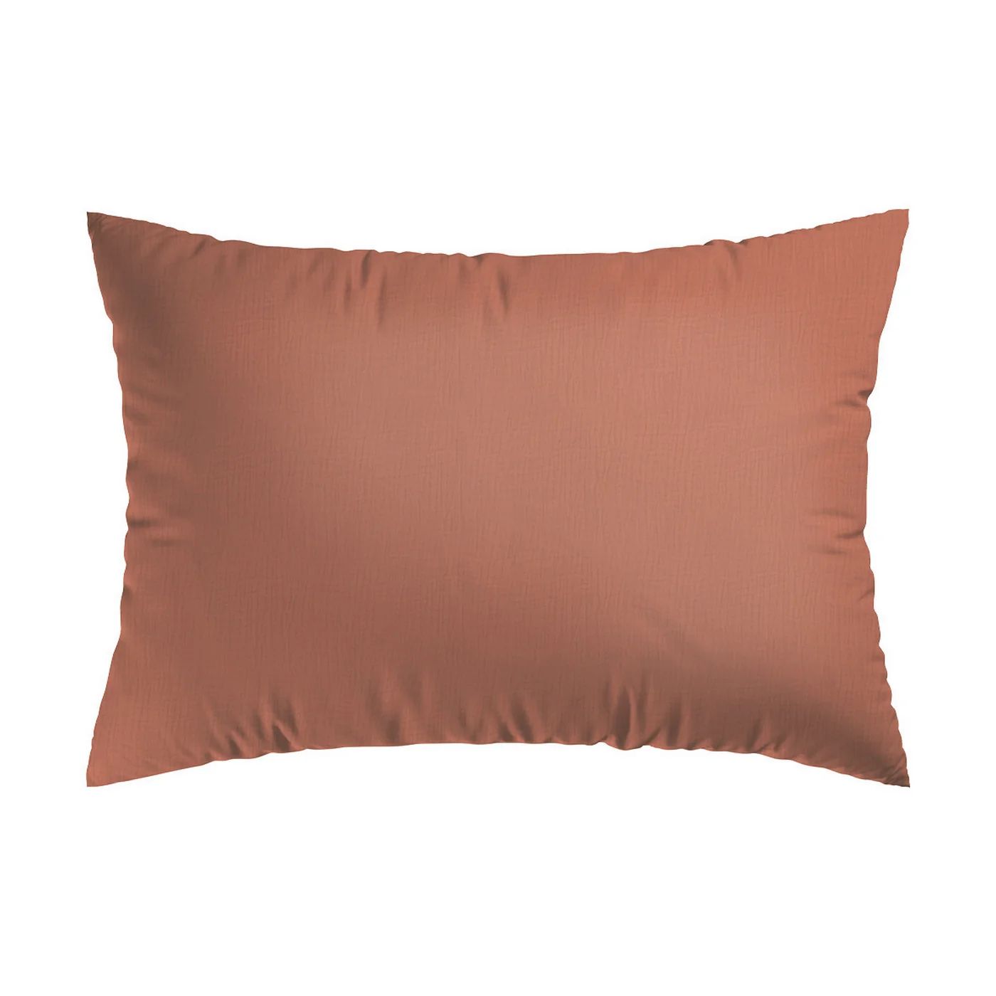 Taie D'Oreiller Gaze De Coton - Terracotta 02 - Uni - Image 3