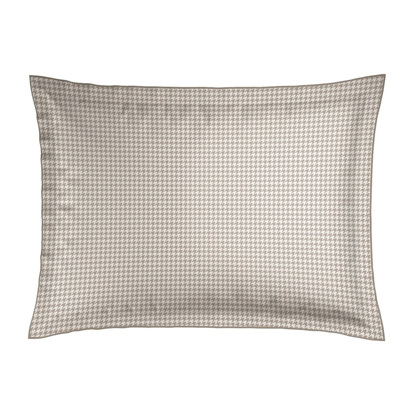 Taie D'Oreiller Satin De Coton - Taupe - Crochet Graphique - Image 5