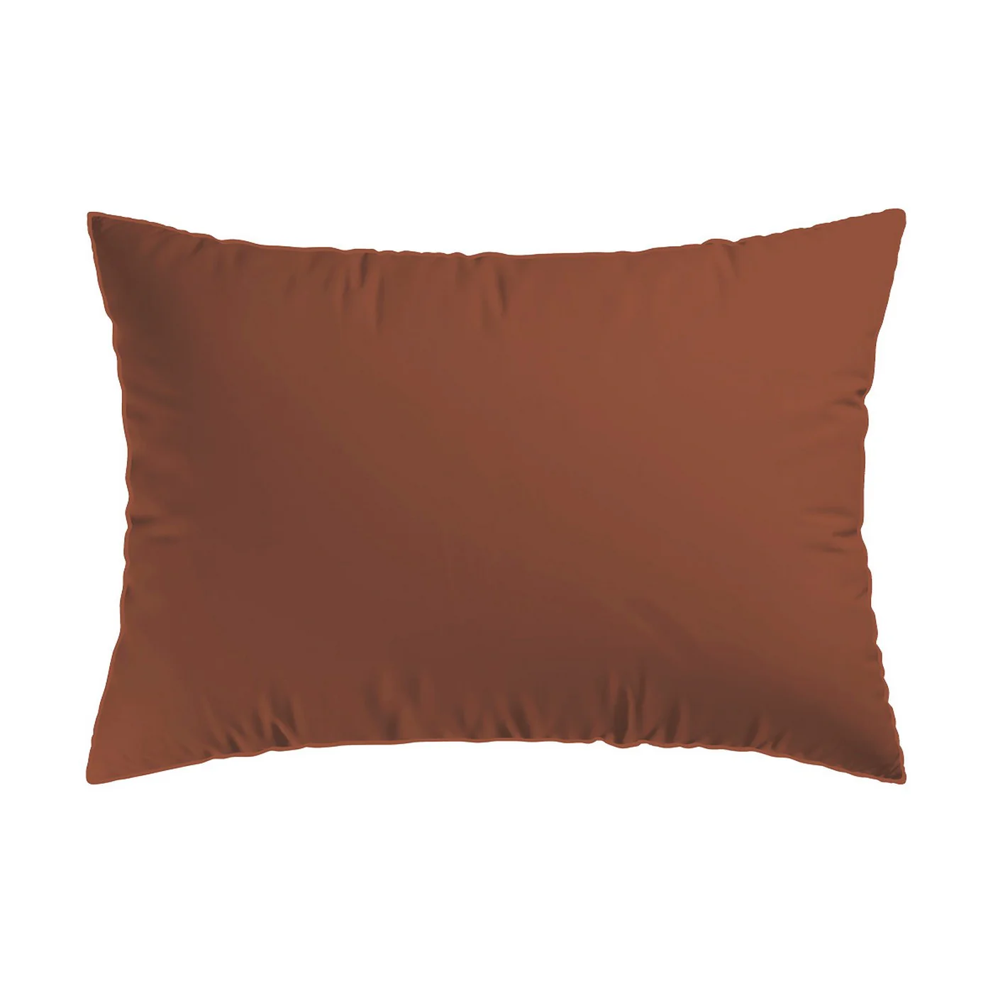 Taie D'Oreiller Satin De Coton - Terracotta 01 - Uni / Floréal Ter - Image 5