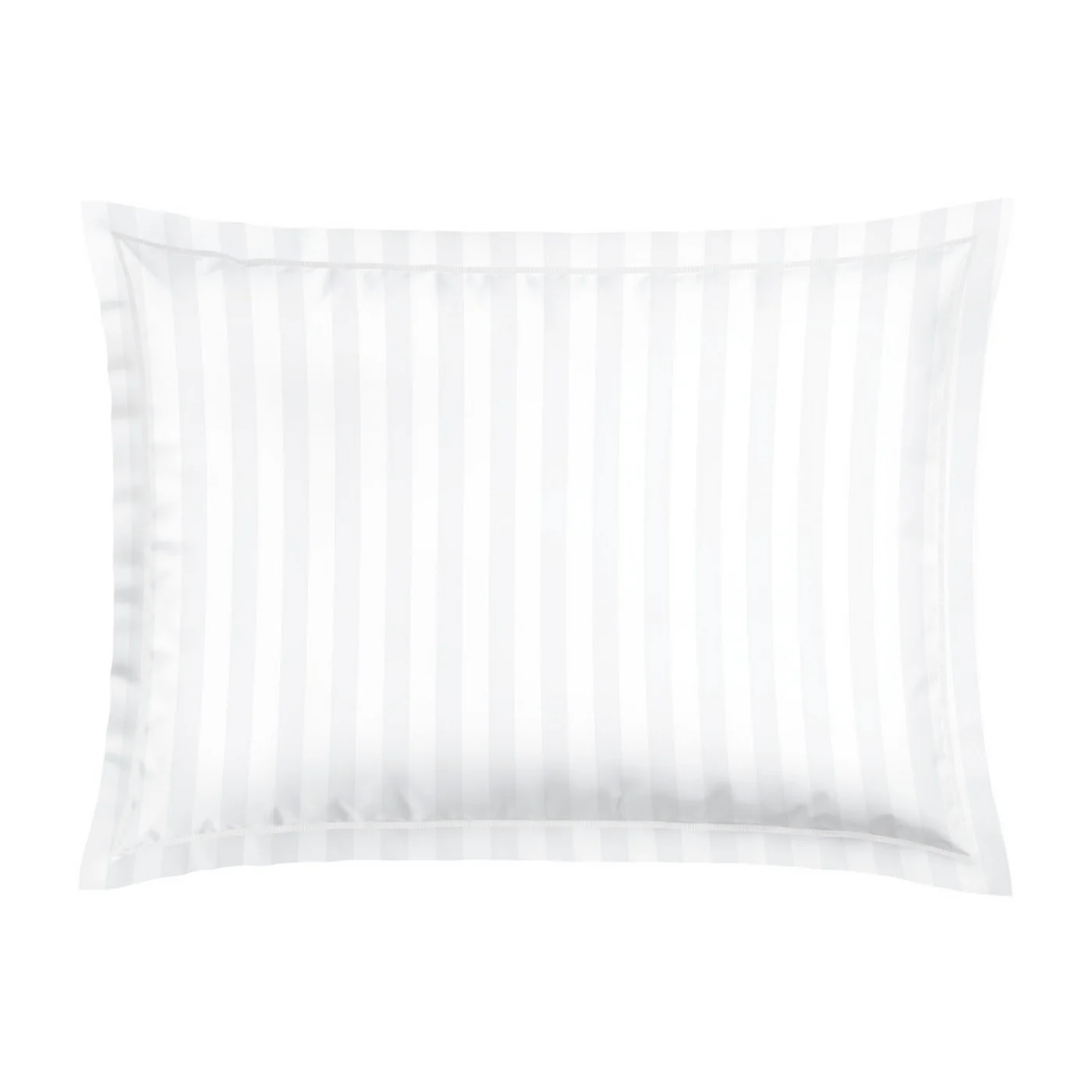 Taie D'Oreiller Satin De Coton Tissé Jacquard - Blanc - Petit Chêne - Image 3