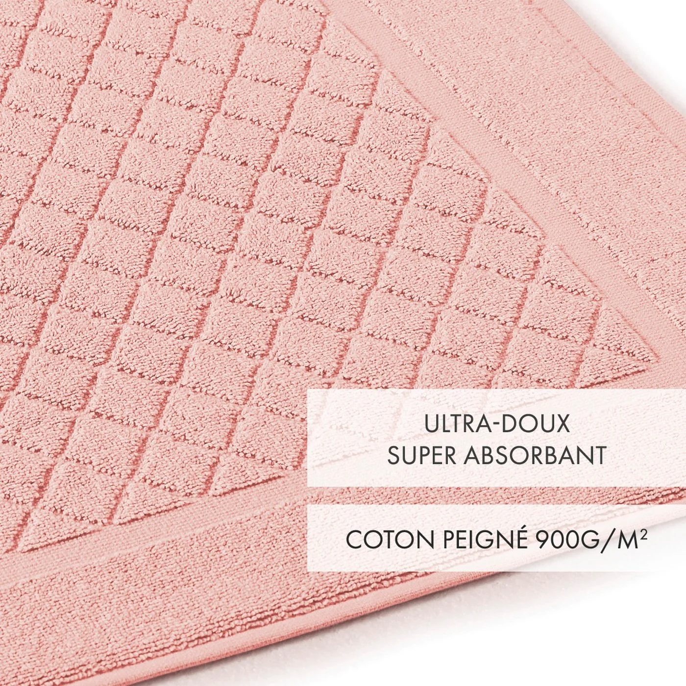 Tapis De Bain - Rose Saumon - Image 4