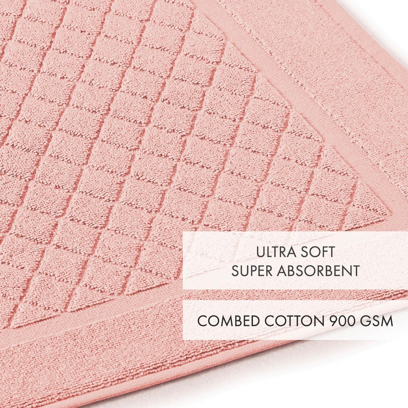 Tapis De Bain - Rose Saumon - Image 5