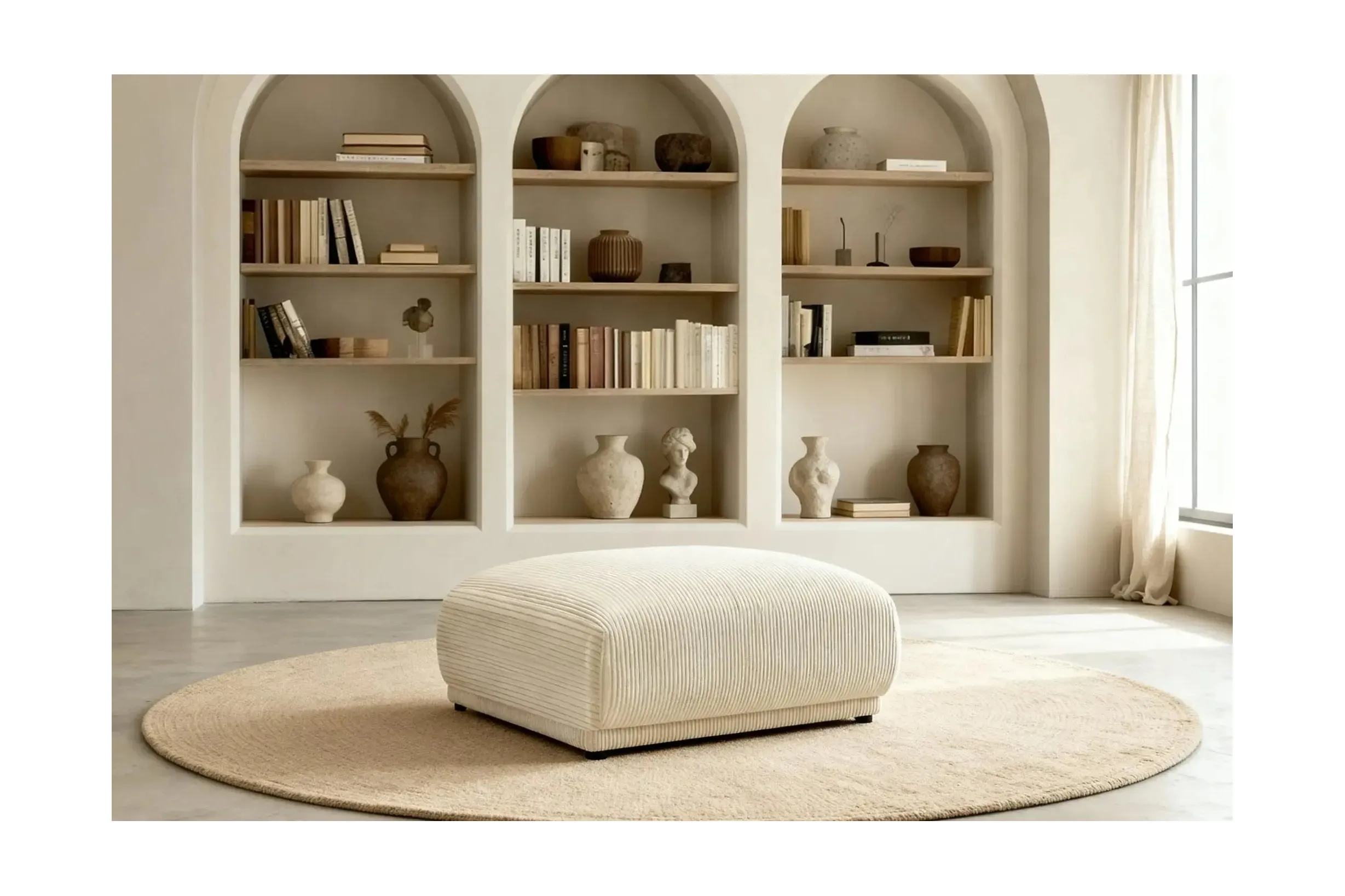 Rosalie - Pouf Velours Cotelé - Image 2