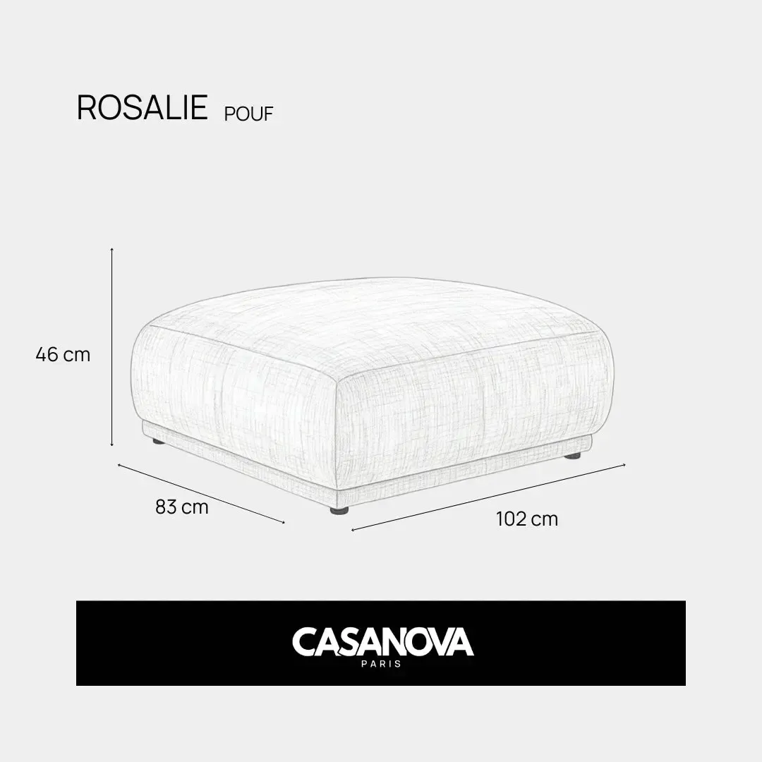 Rosalie - Pouf Tissu Chenille - Image 18