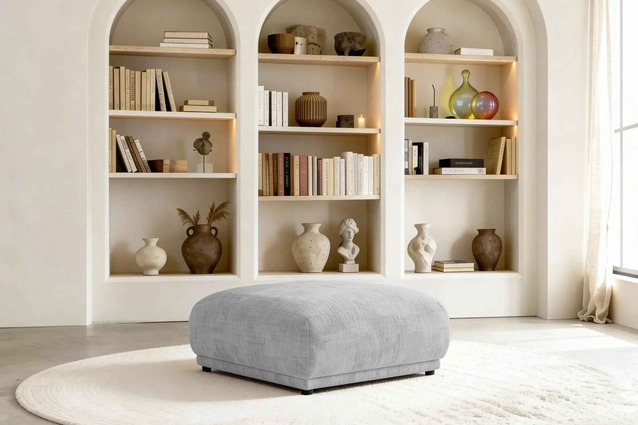 Rosalie - Pouf Tissu Chenille - Image 19