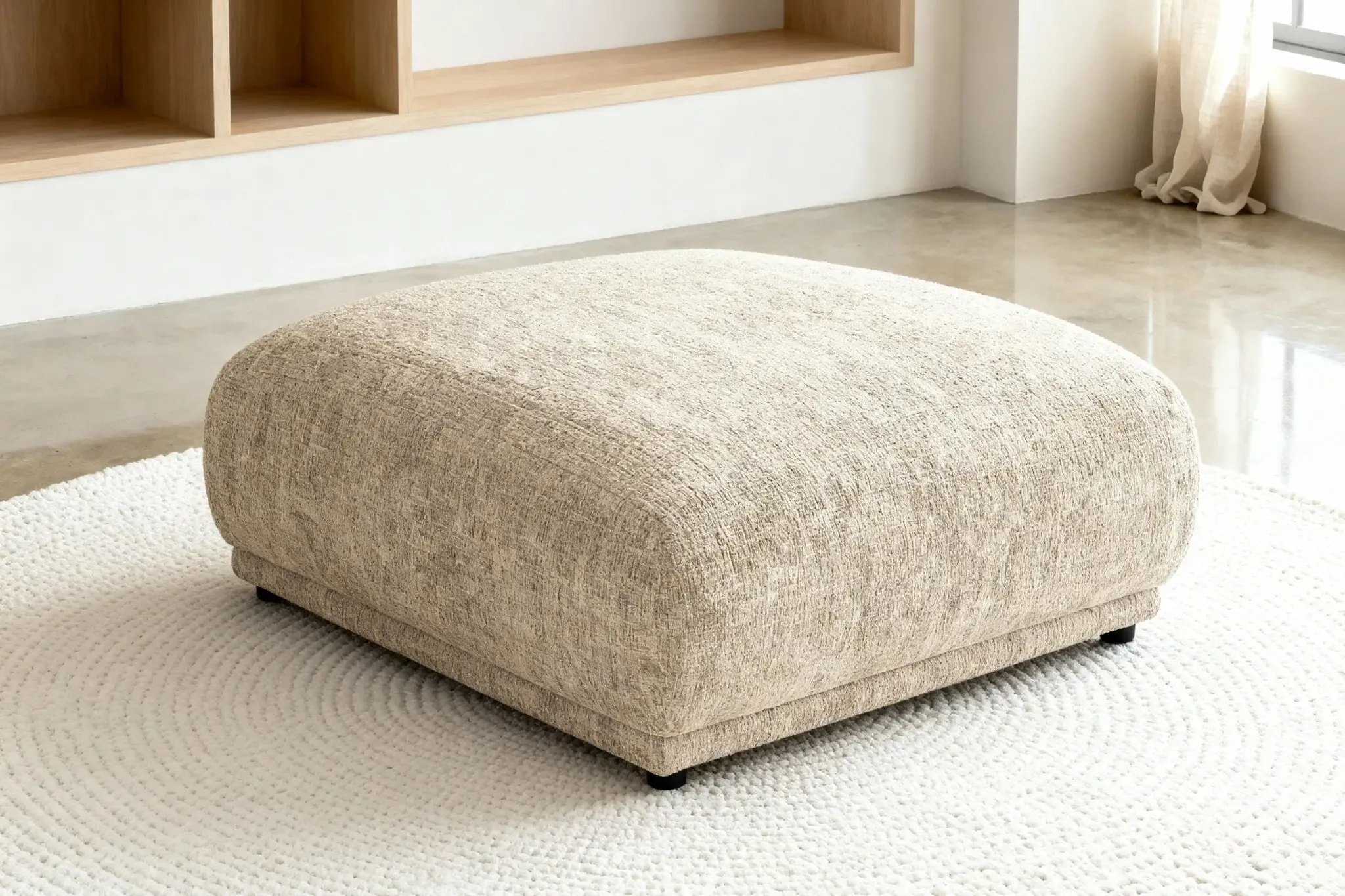 Rosalie - Pouf Tissu Chenille - Image 3