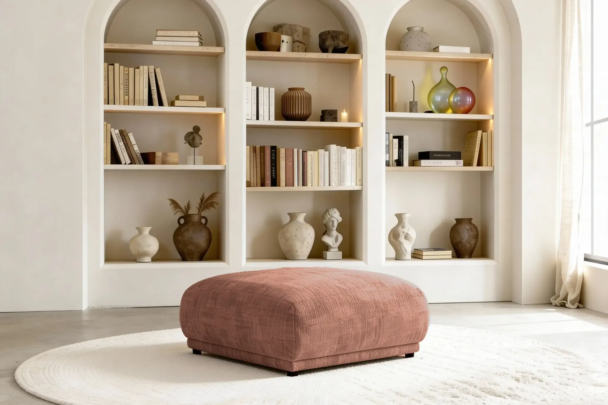 Rosalie - Pouf Tissu Chenille - Image 31
