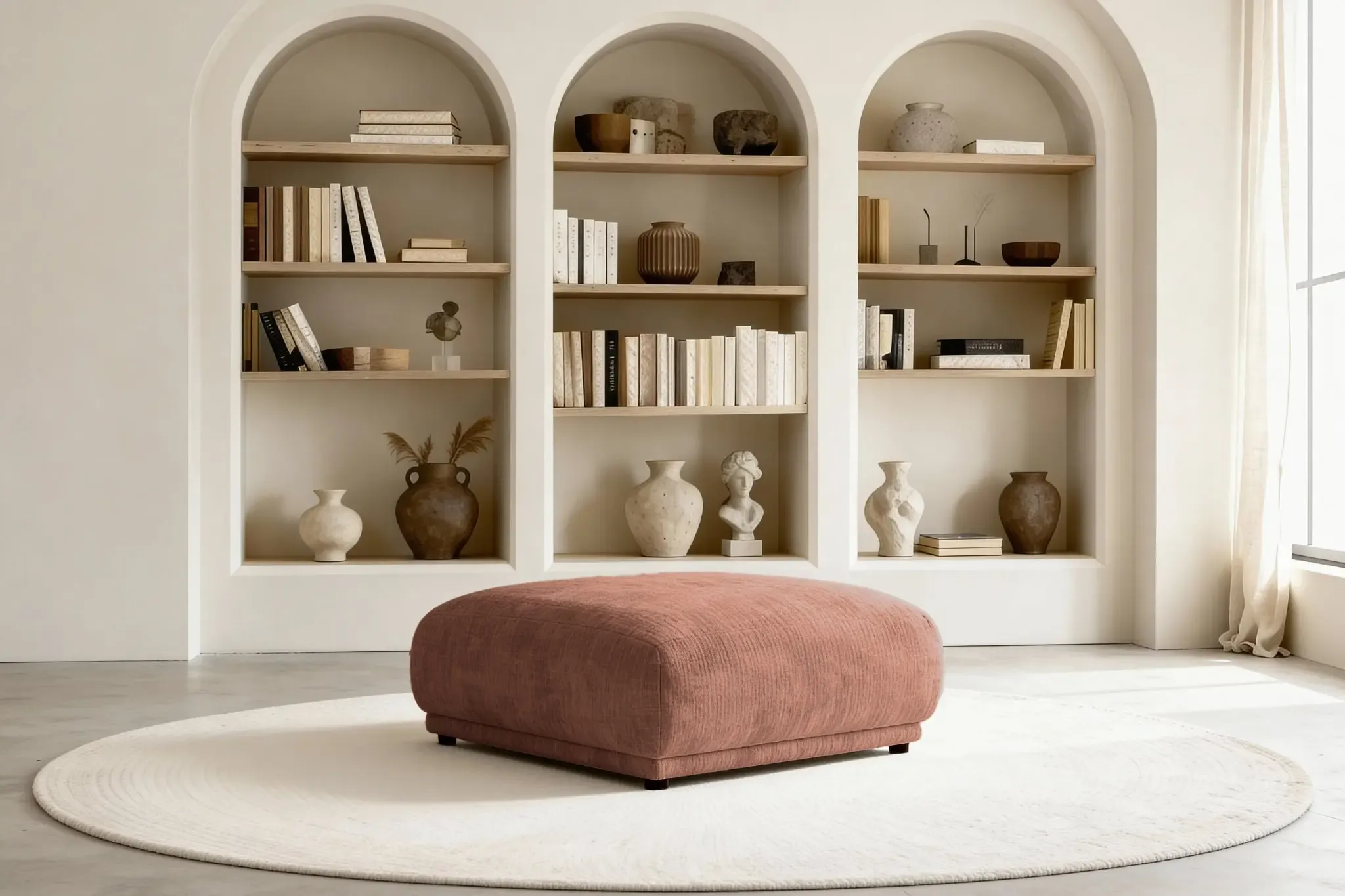 Rosalie - Pouf Tissu Chenille - Image 33