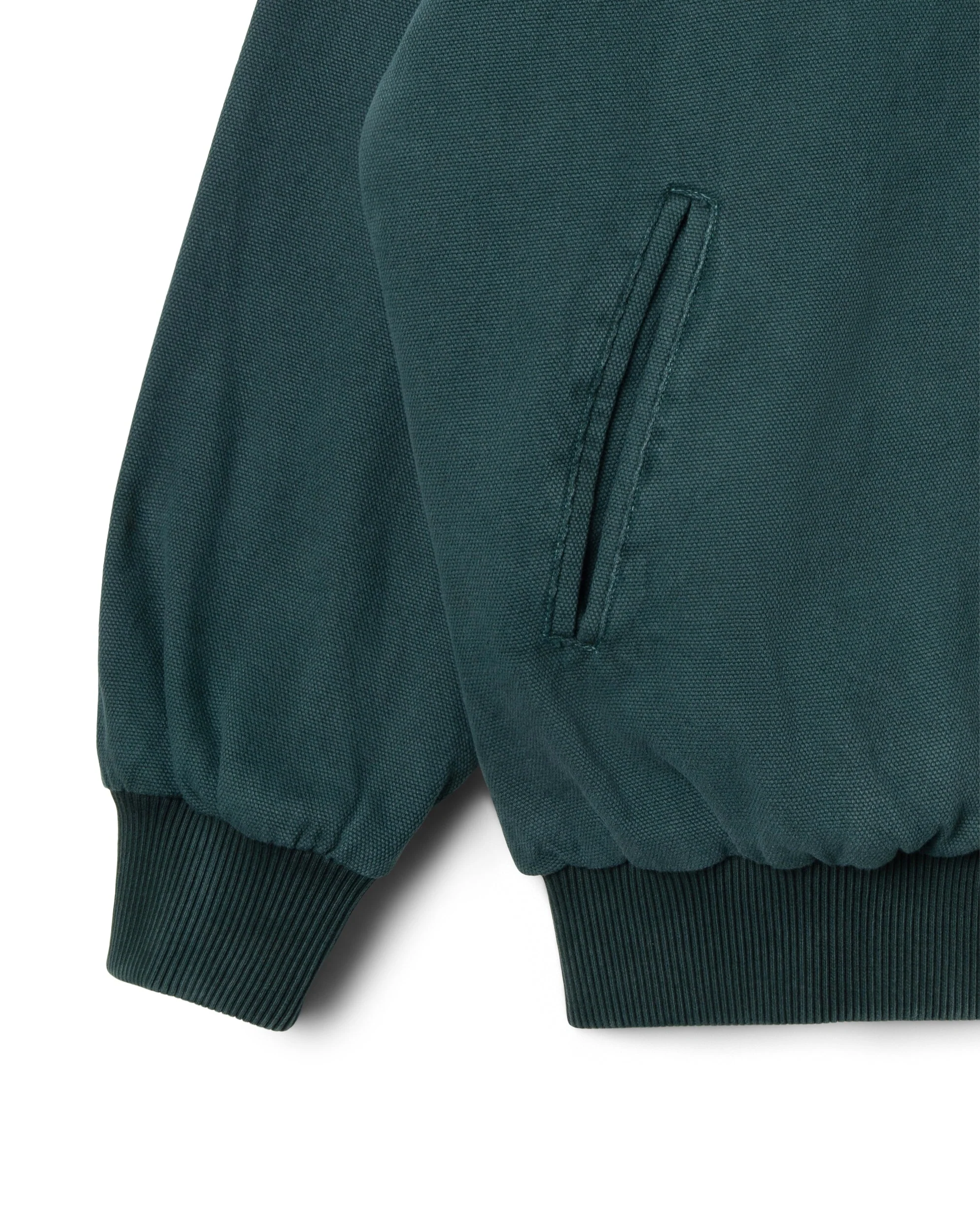 Roughneck Collared Bomber - Washed Botanical Green Canvas - Image 3