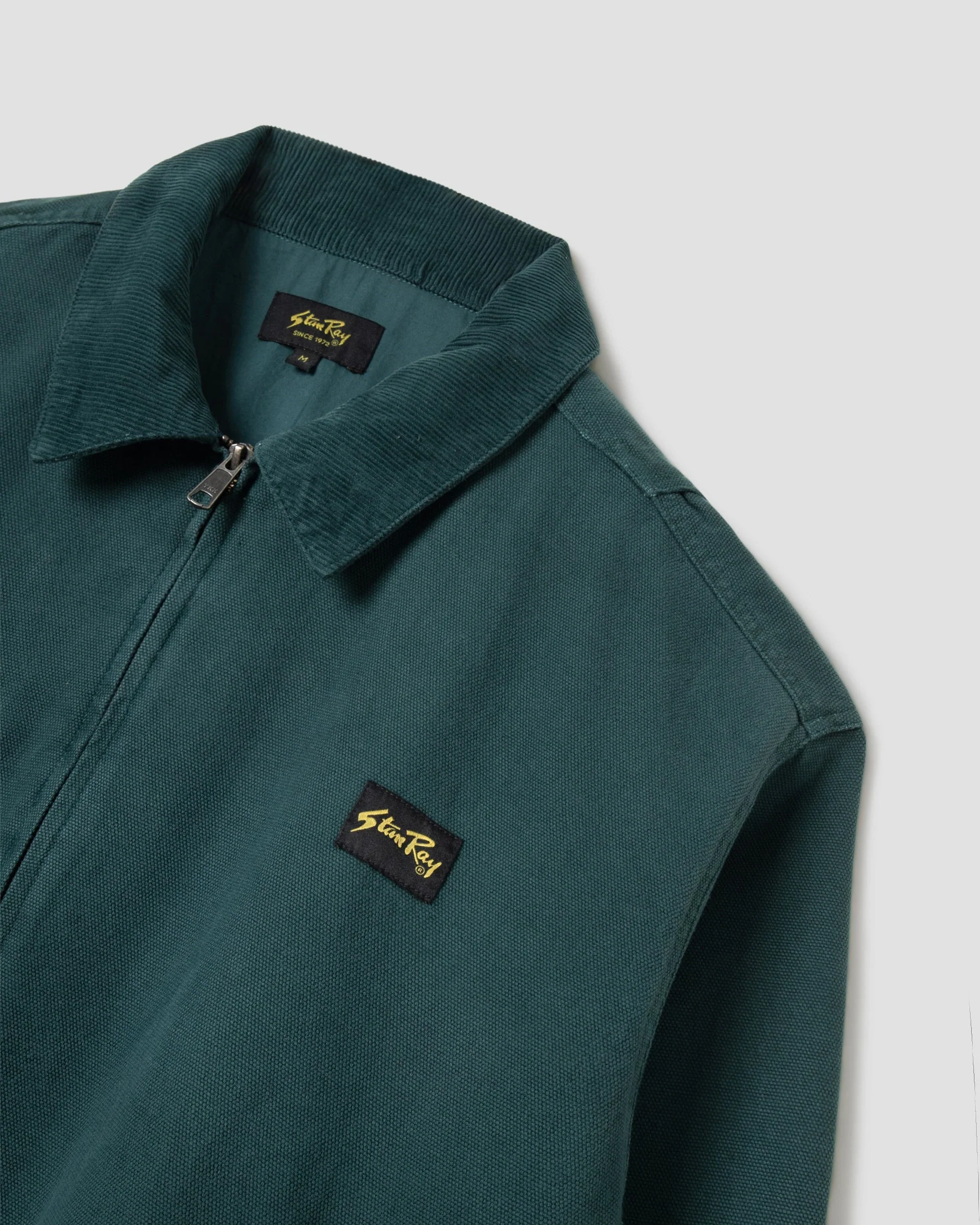 Roughneck Collared Bomber - Washed Botanical Green Canvas - Image 4