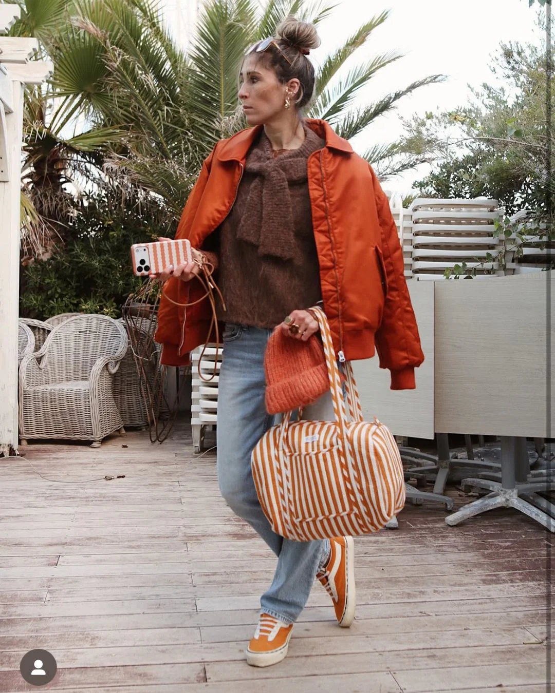 Sac À Langer Ou De Journée Sunee - Rayé Mocha - Image 2