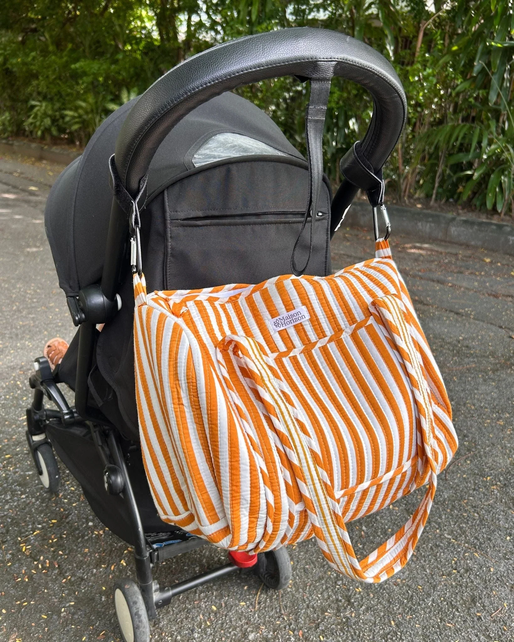 Sac À Langer Ou De Journée Sunee - Rayé Mocha - Image 6
