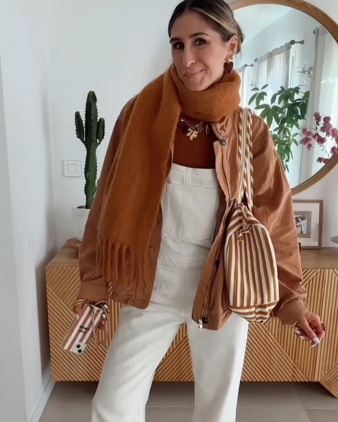 Sac À Langer Ou De Journée Sunee - Rayé Mocha - Image 8