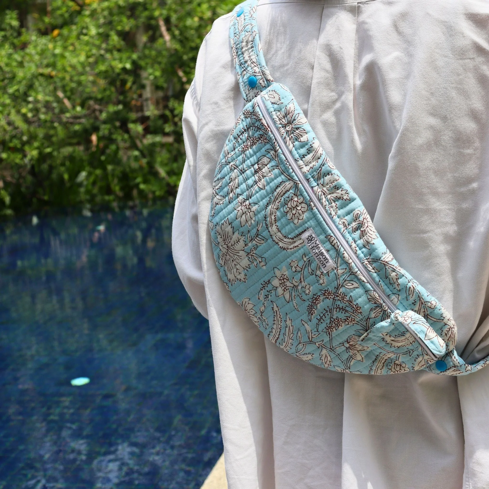 Sac Banane À Langer Kimi - Azur - Image 3