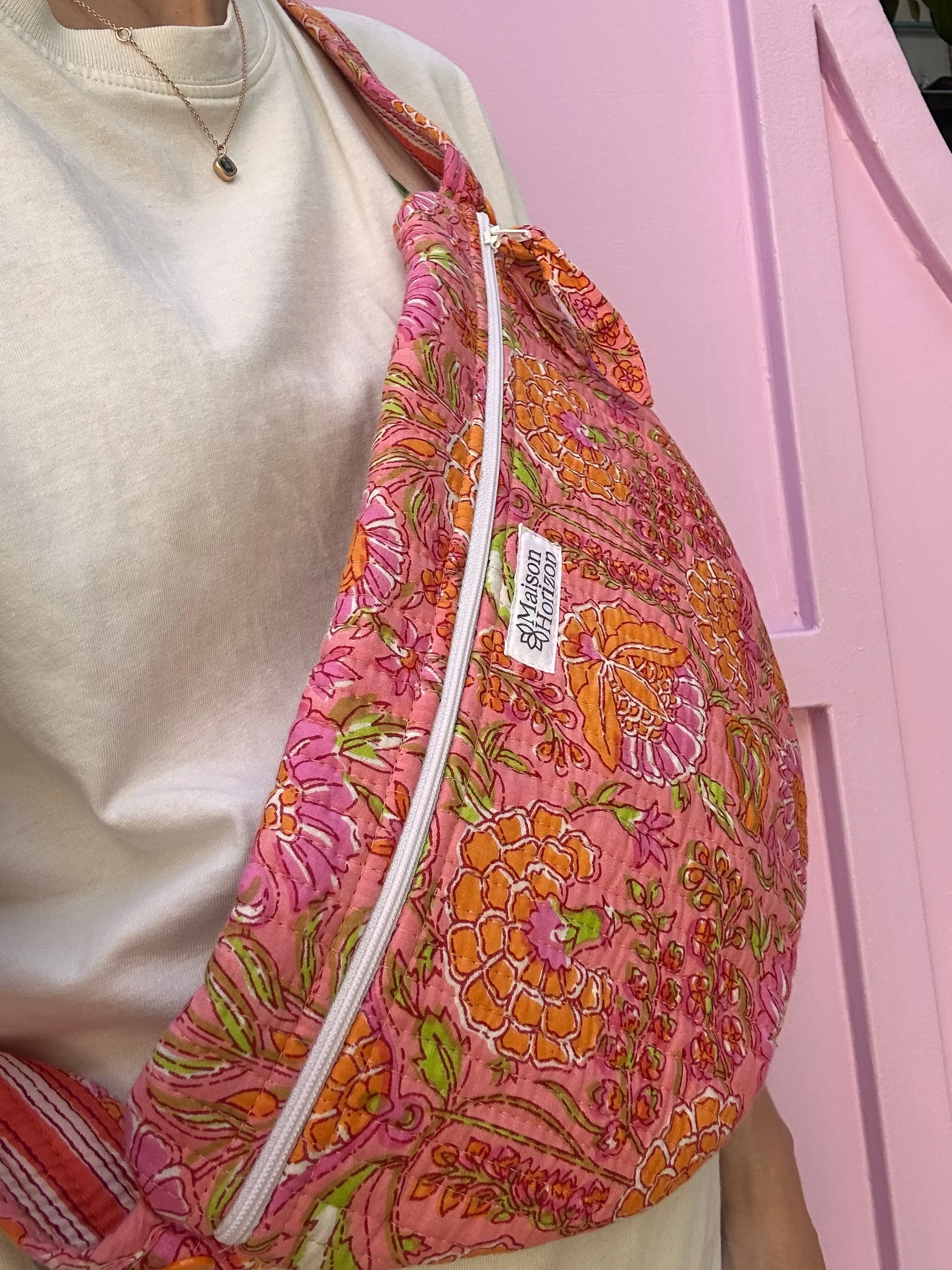 Sac Banane À Langer Kimi - Rose Oranger - Image 3