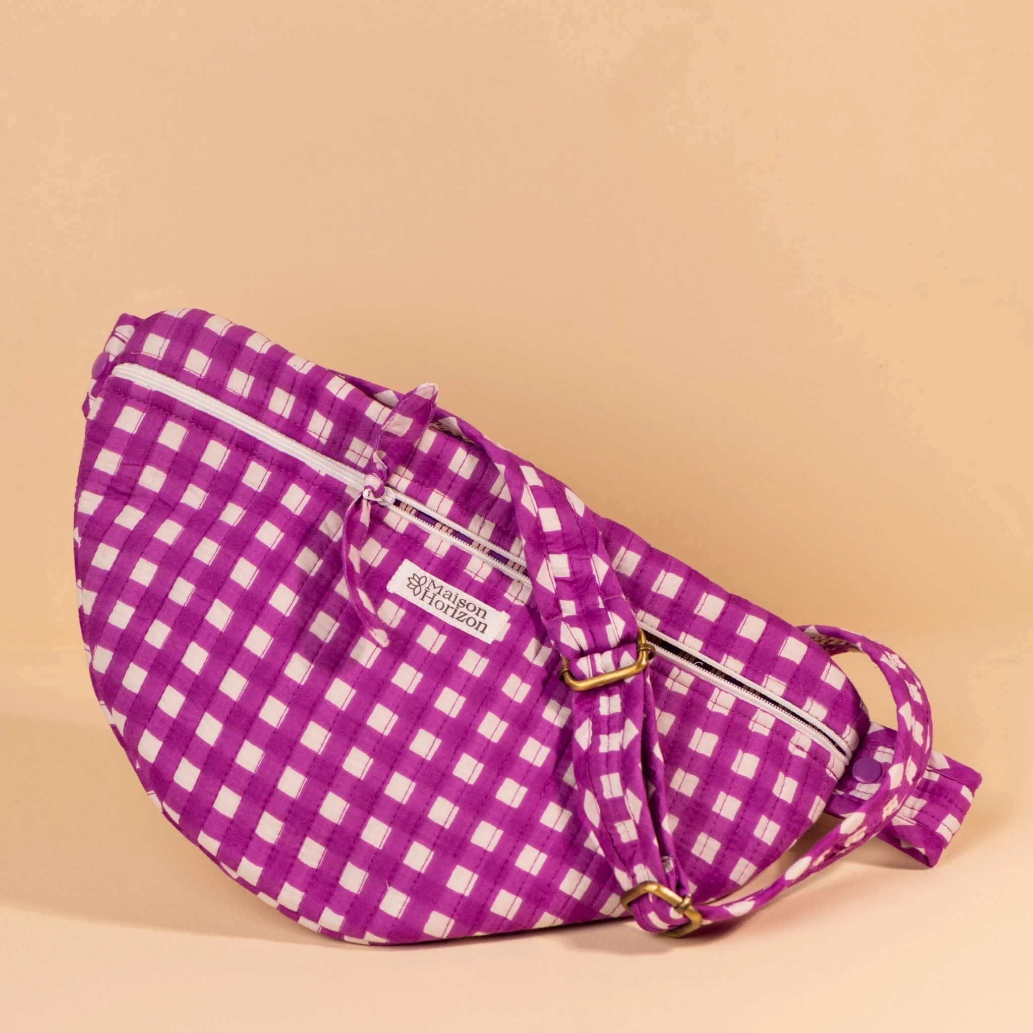 Sac Banane À Langer Kimi - Vichy Ultra Violet - Image 5