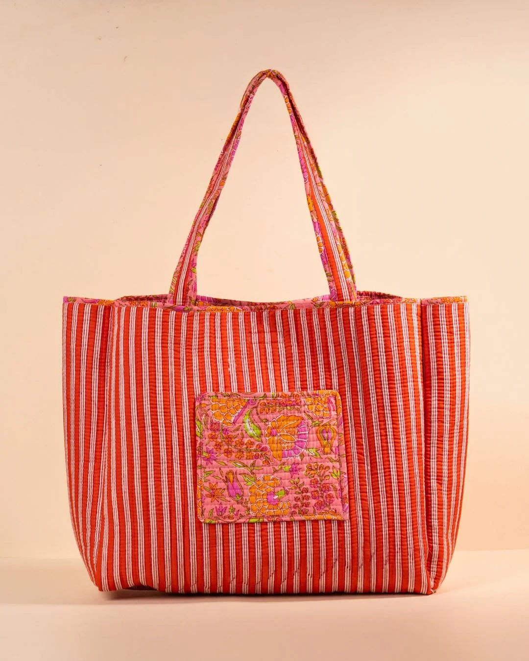 Sac Cabas Deepa - Rose Oranger - Image 2