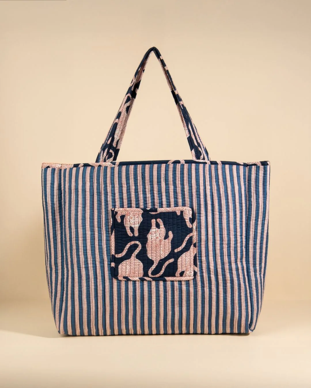 Sac Cabas Réversible Deepa - Jungle Marine - Image 2