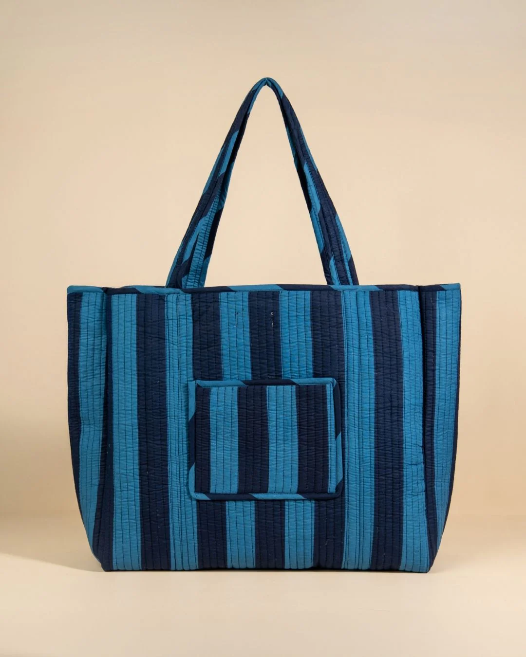 Sac Cabas Réversible Deepa - Rayures Ultra Bleu - Image 2