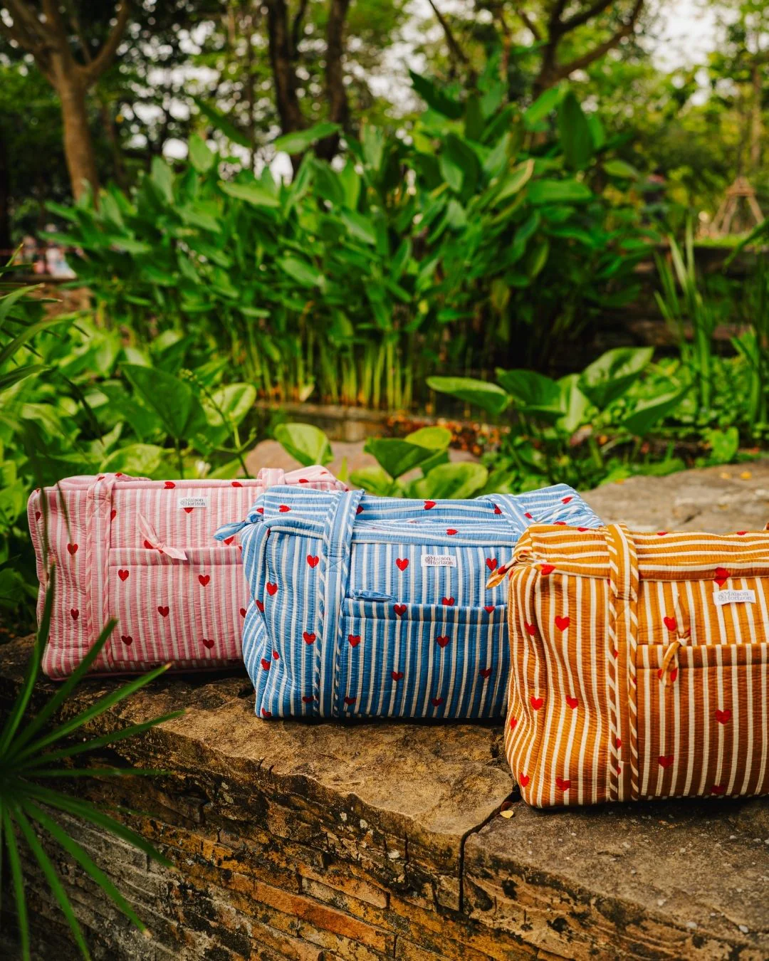 Sac Week-End Lola - Coeurs Bleu - Image 3