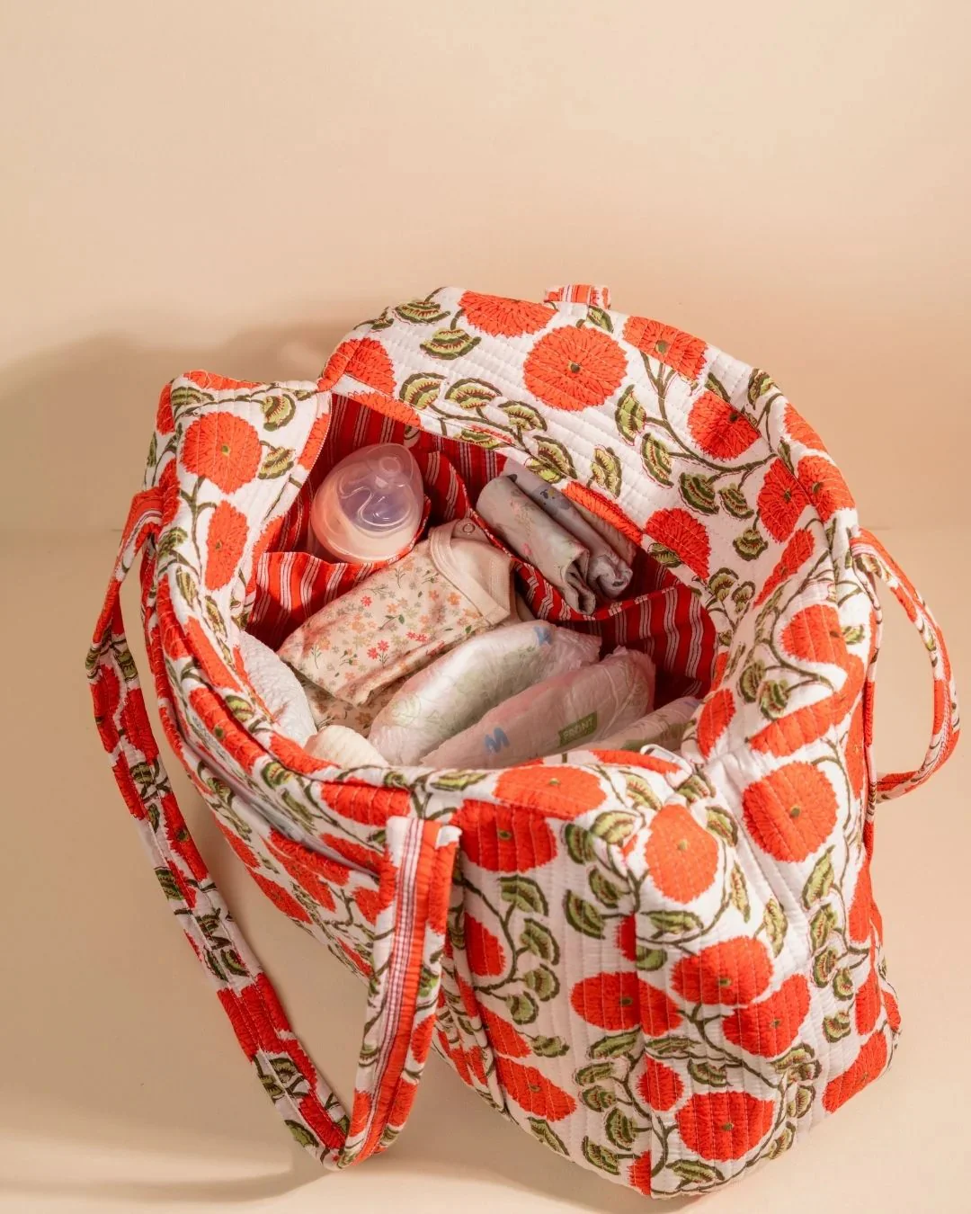 Sac Week-End Lola - Corail Floral - Image 2