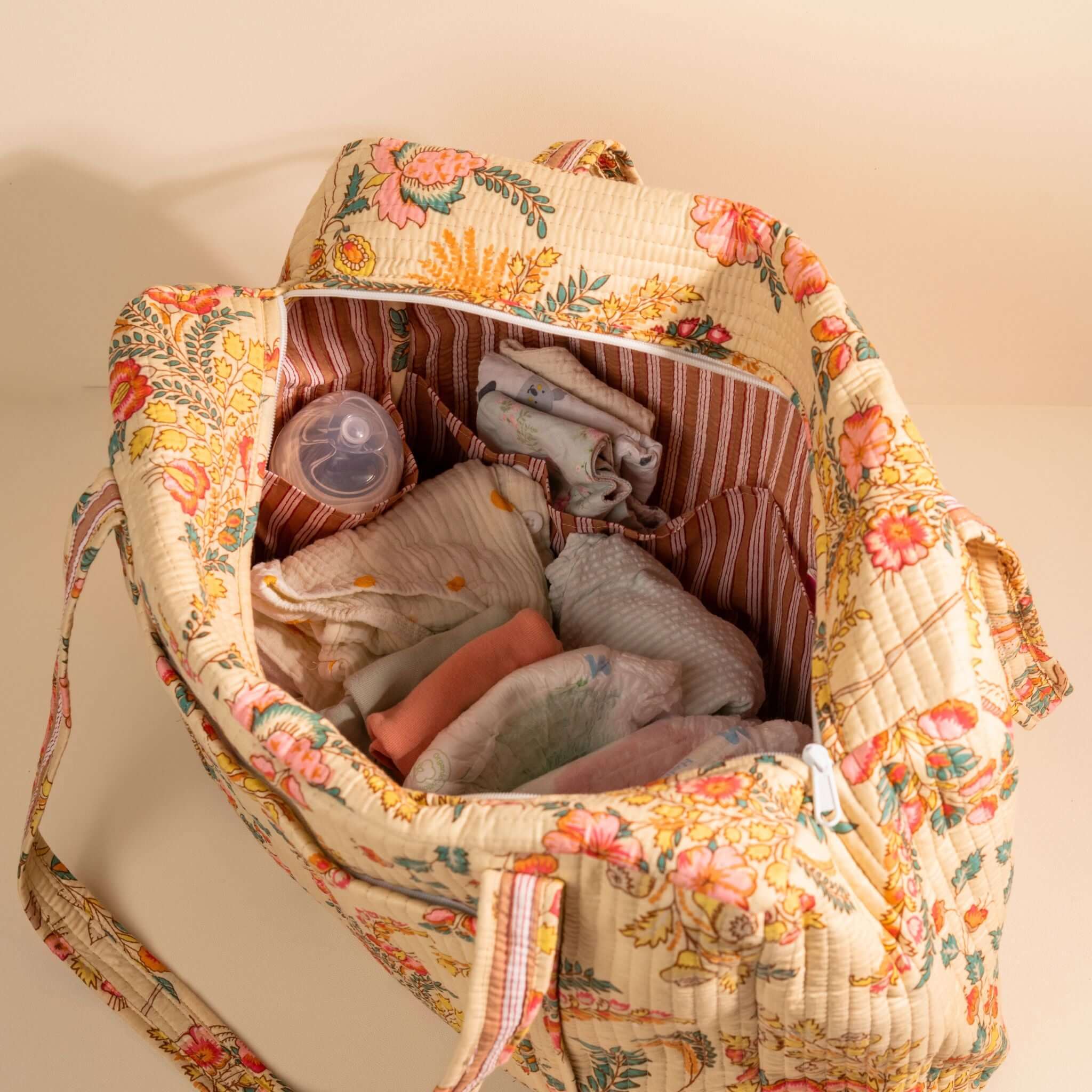 Sac Week-End Lola - Beige Pastel - Image 2