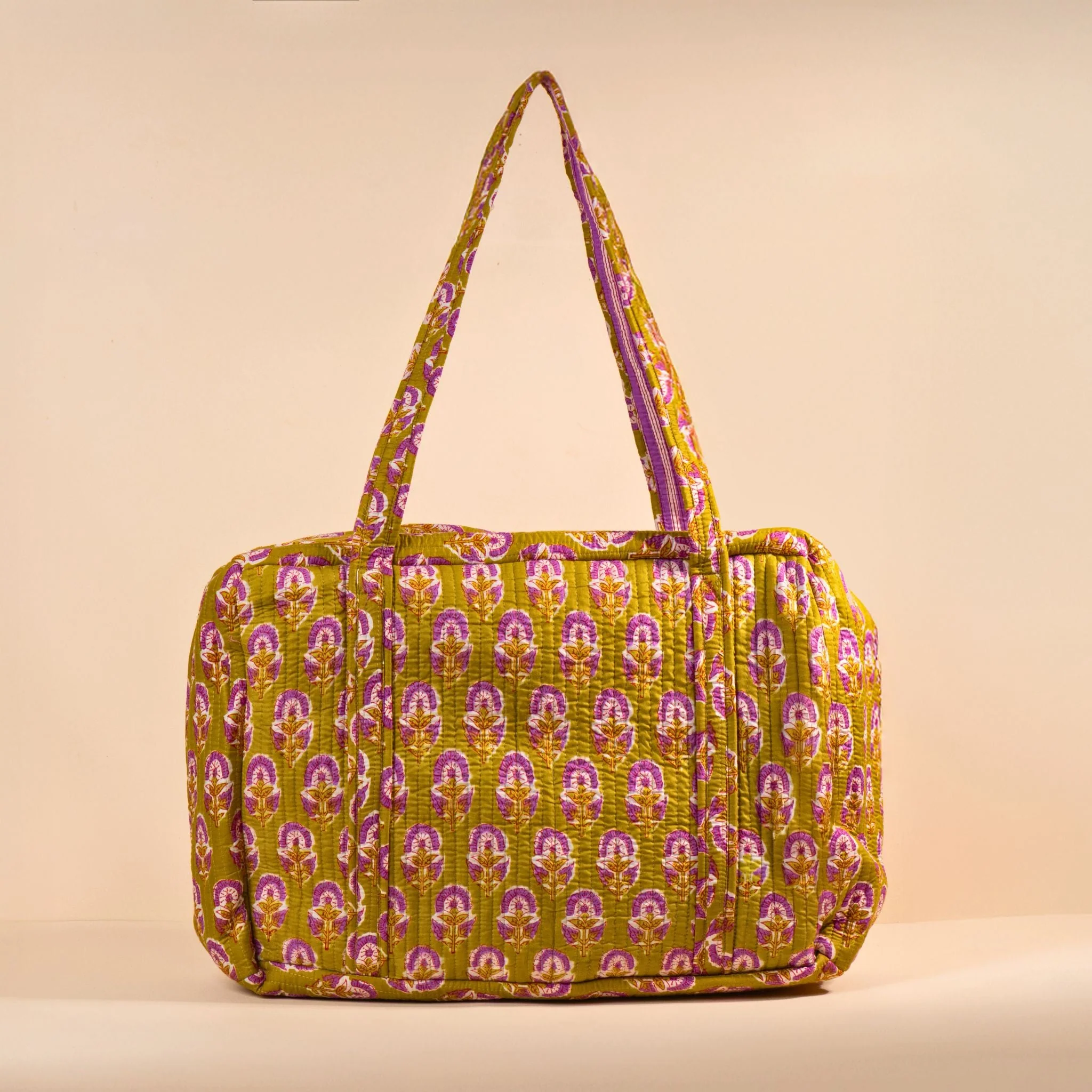 Sac Week-End Lola - Kaki Violet - Image 2