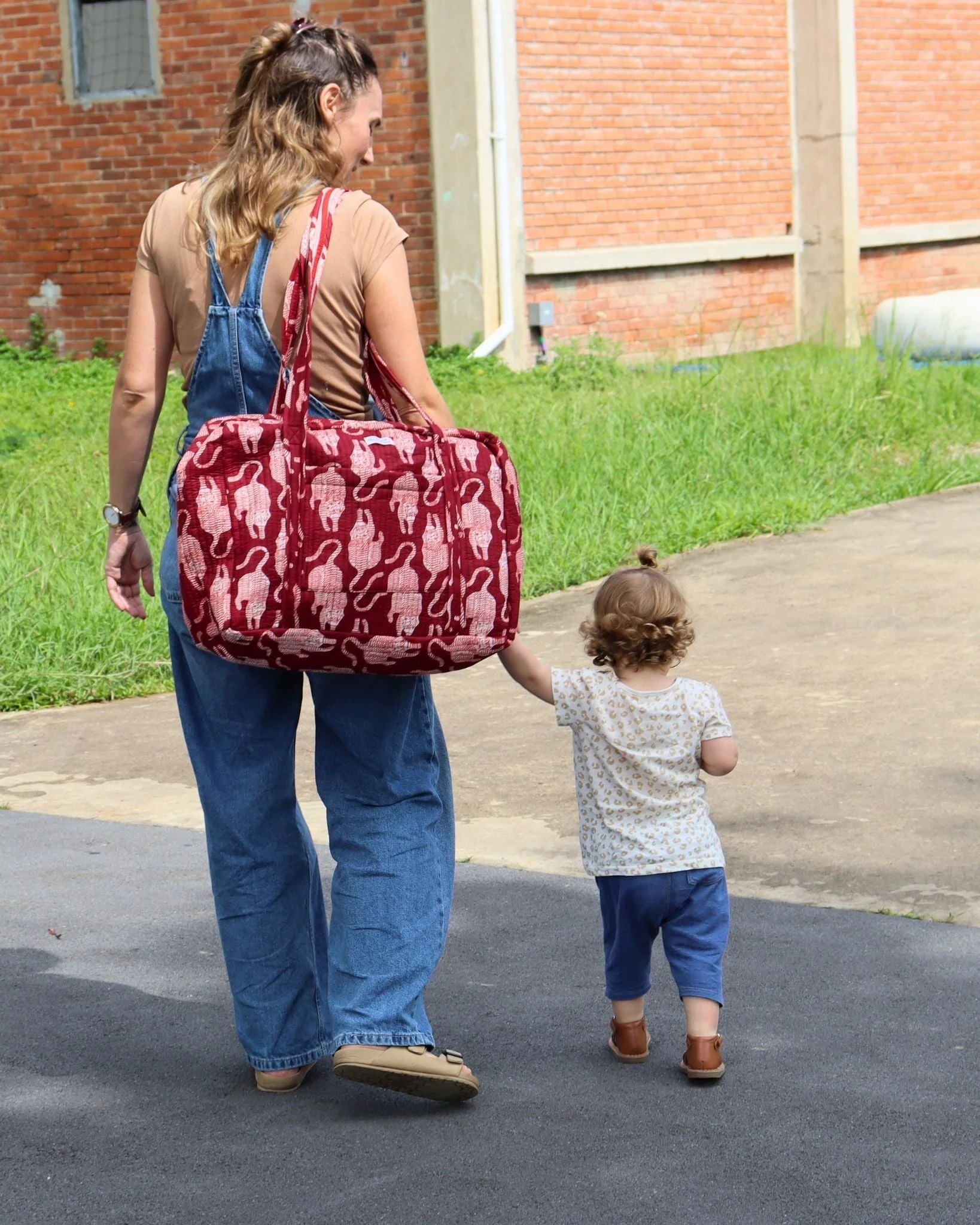 Sac Week-End Lola - Jungle Lie De Vin - Image 3