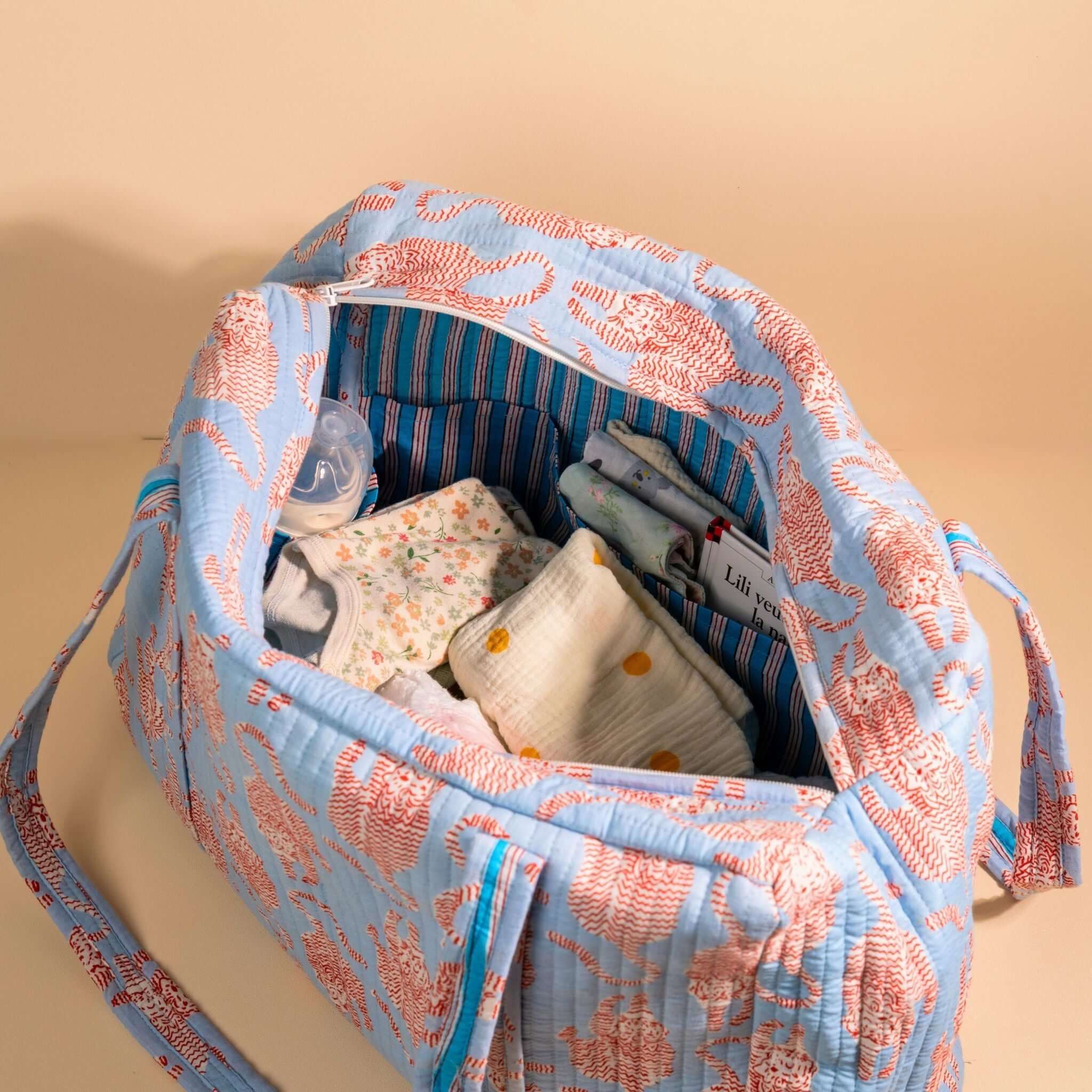 Sac Week-End Lola - Jungle Ciel - Image 3