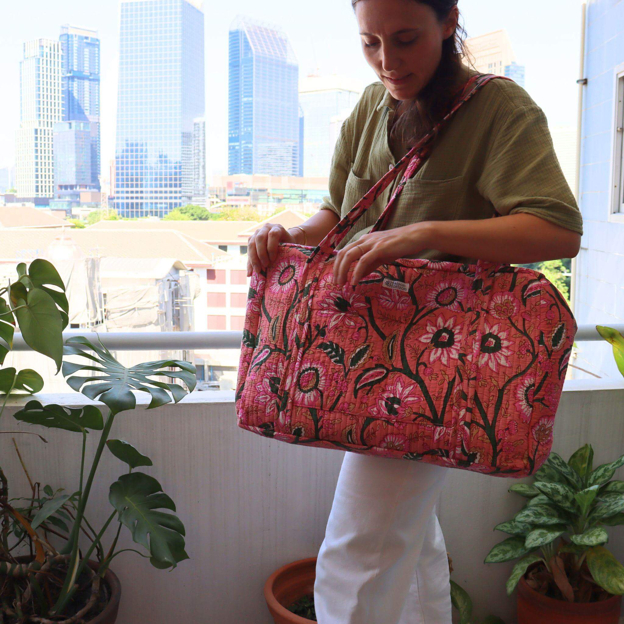 Sac Week-End Lola - Rose Pastel - Image 2