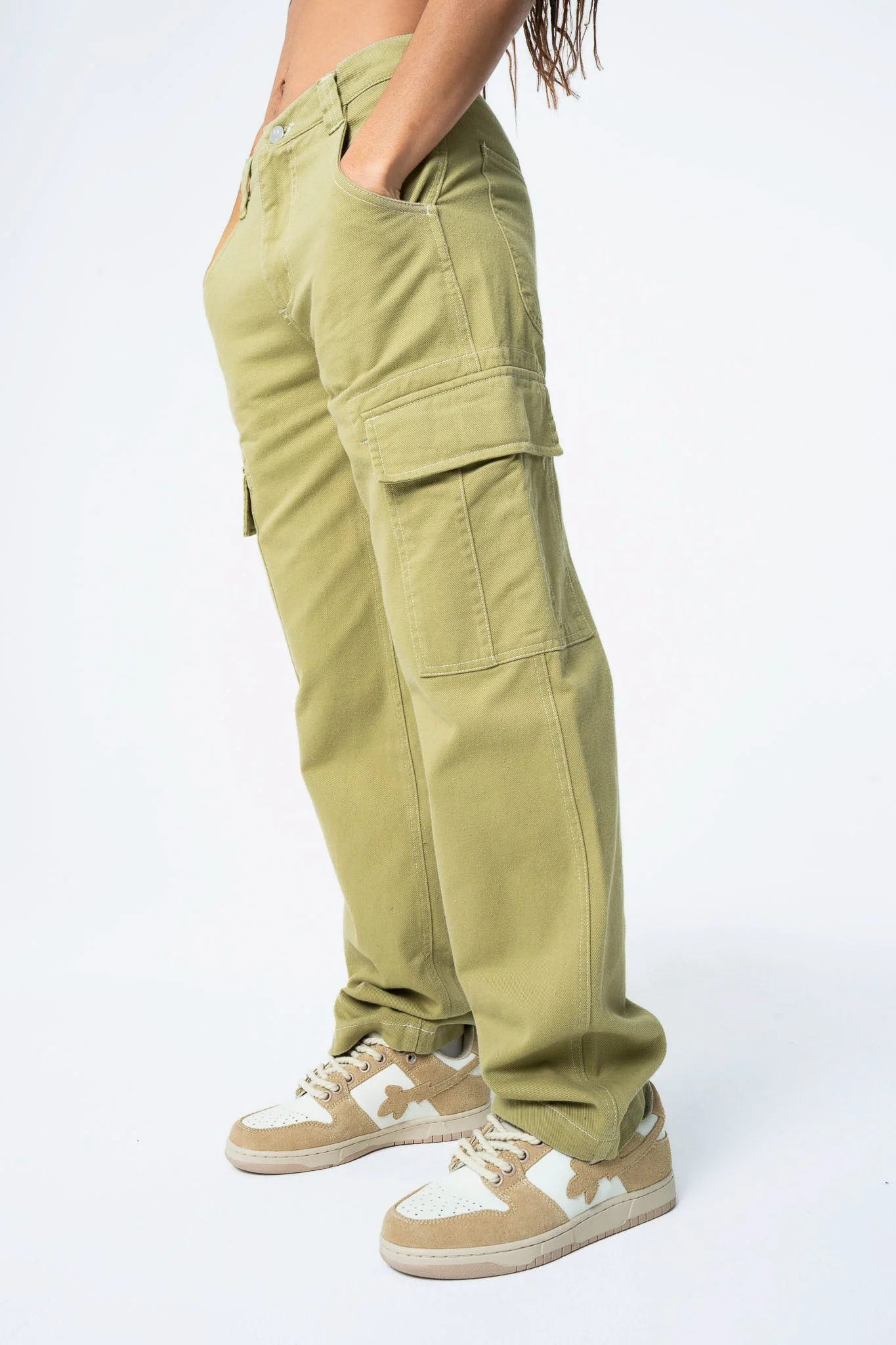 Pantalon Safran - Olive - Image 9