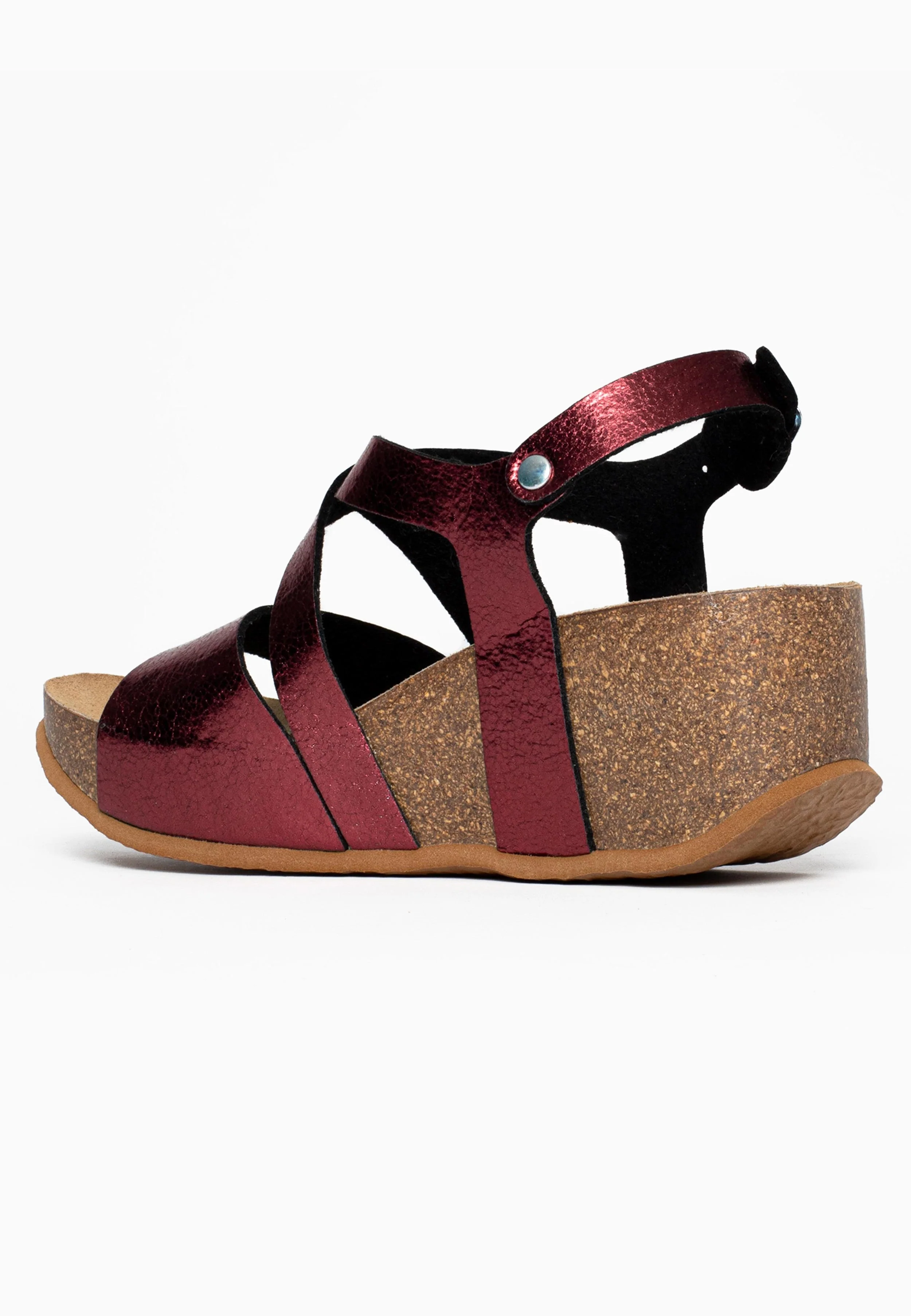 Sandales À Talons Compensés Adelaide - Burgundy - Femme - Image 5