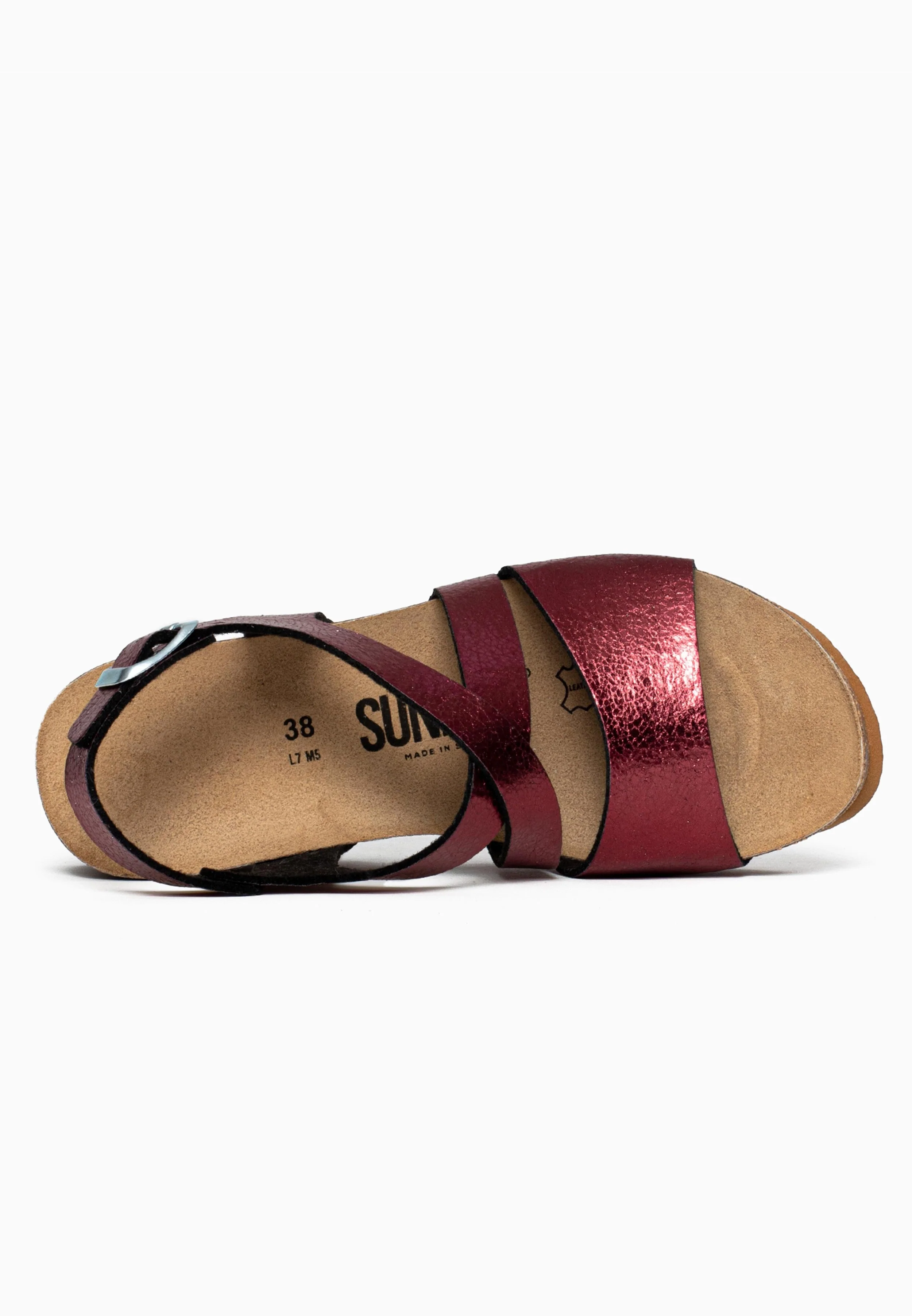 Sandales À Talons Compensés Adelaide - Burgundy - Femme - Image 7