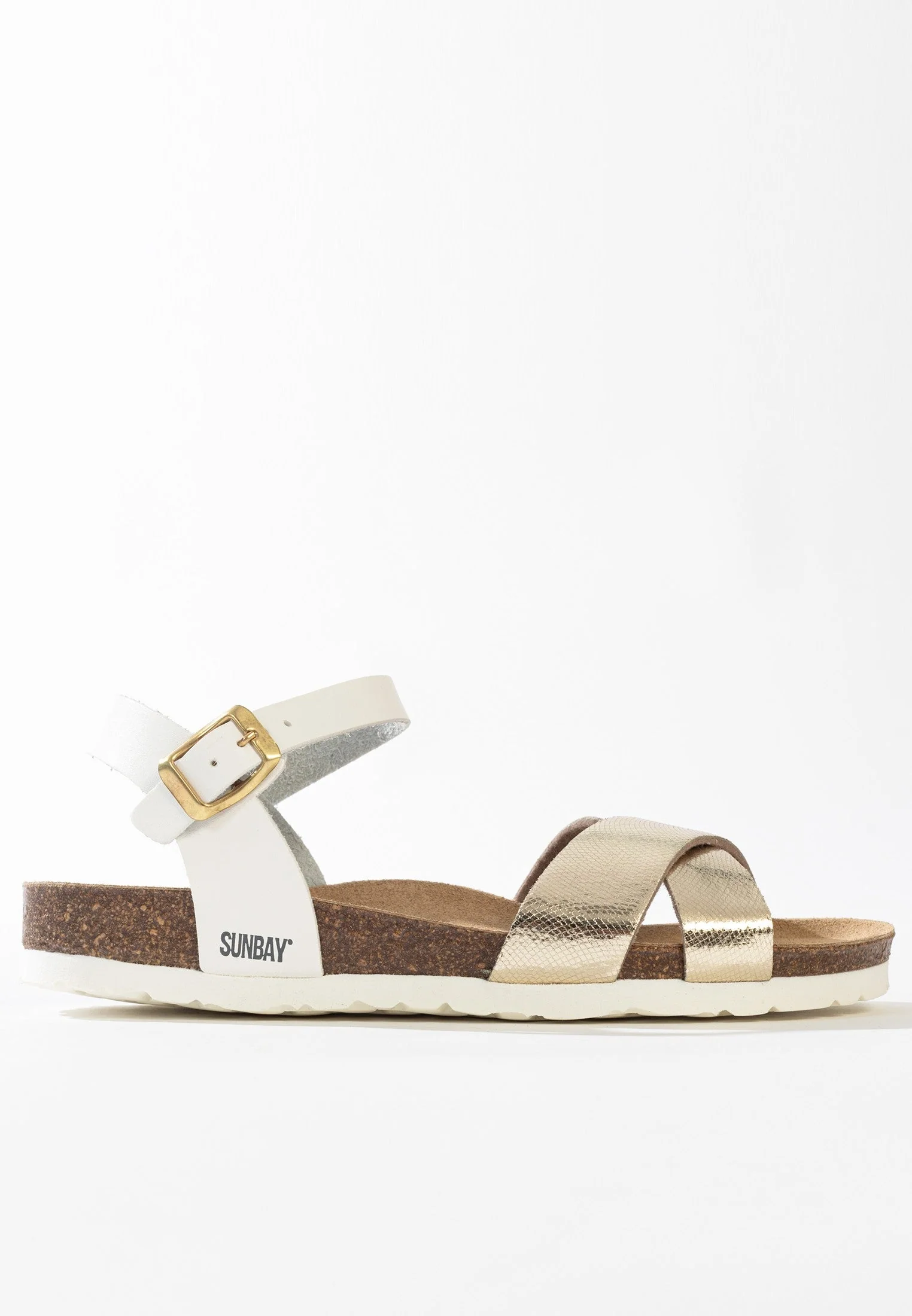 Sandales Multi-Brides Albany - White/Gold - Femme - Image 3