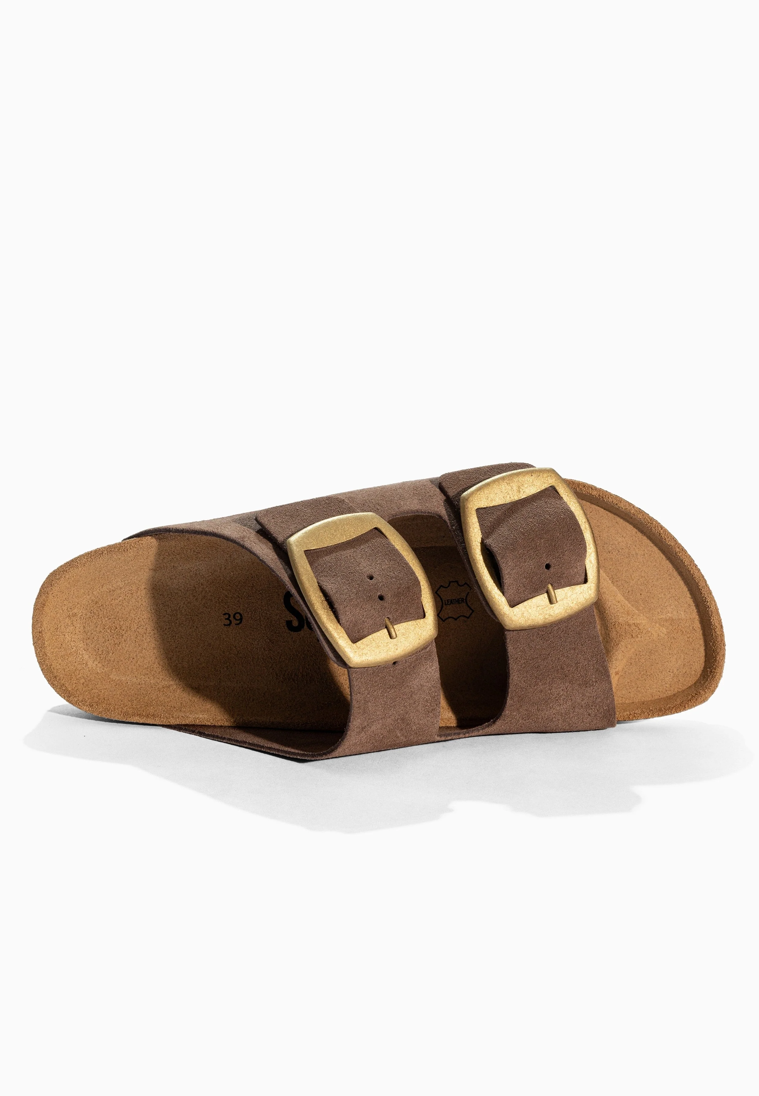 Sandales À Deux Brides Calen - Cuir - Dark Beige - Femme - Image 5