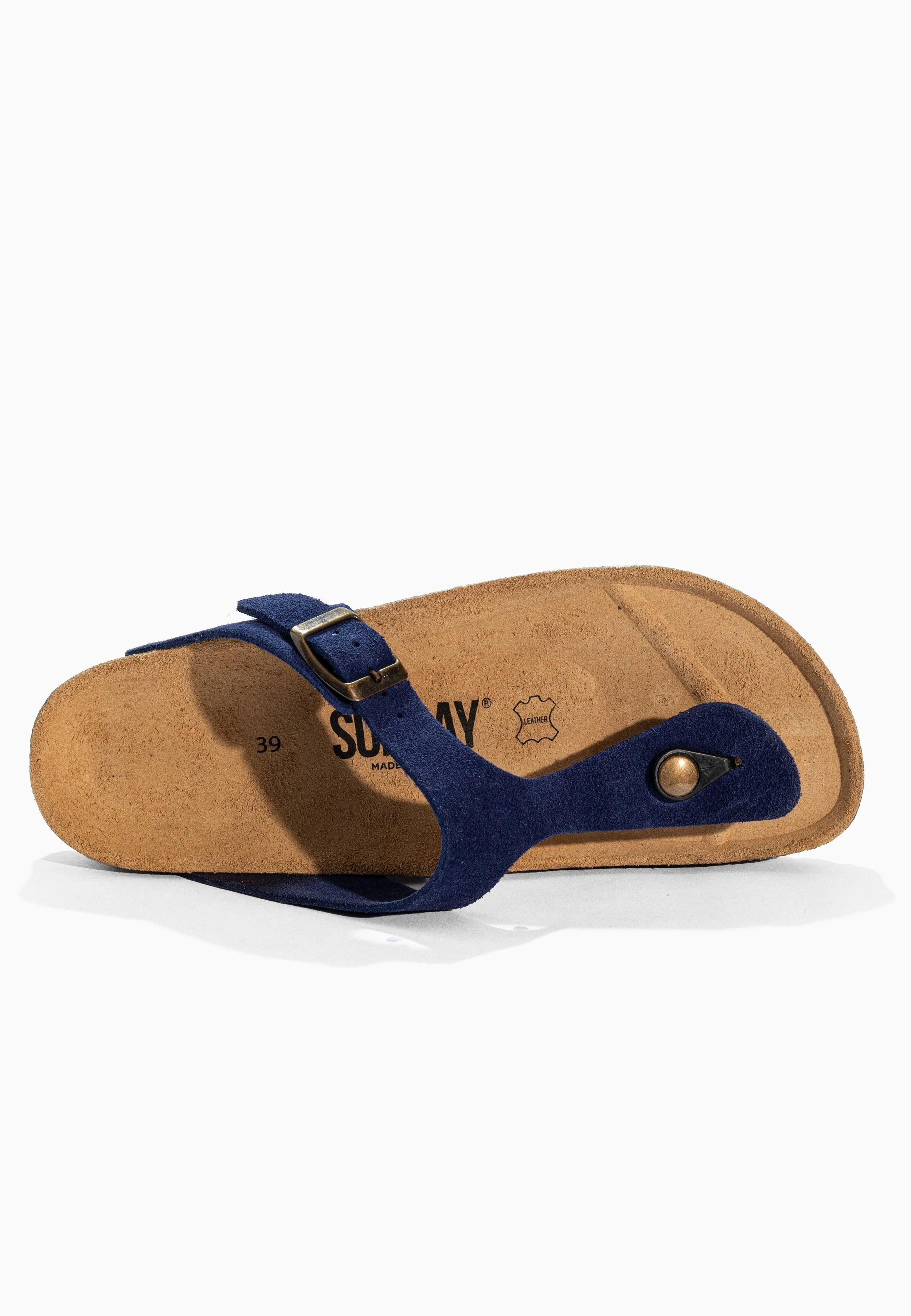 Sandales À Entre-Doigts Camelia - Cuir - Navy - Femme - Image 4