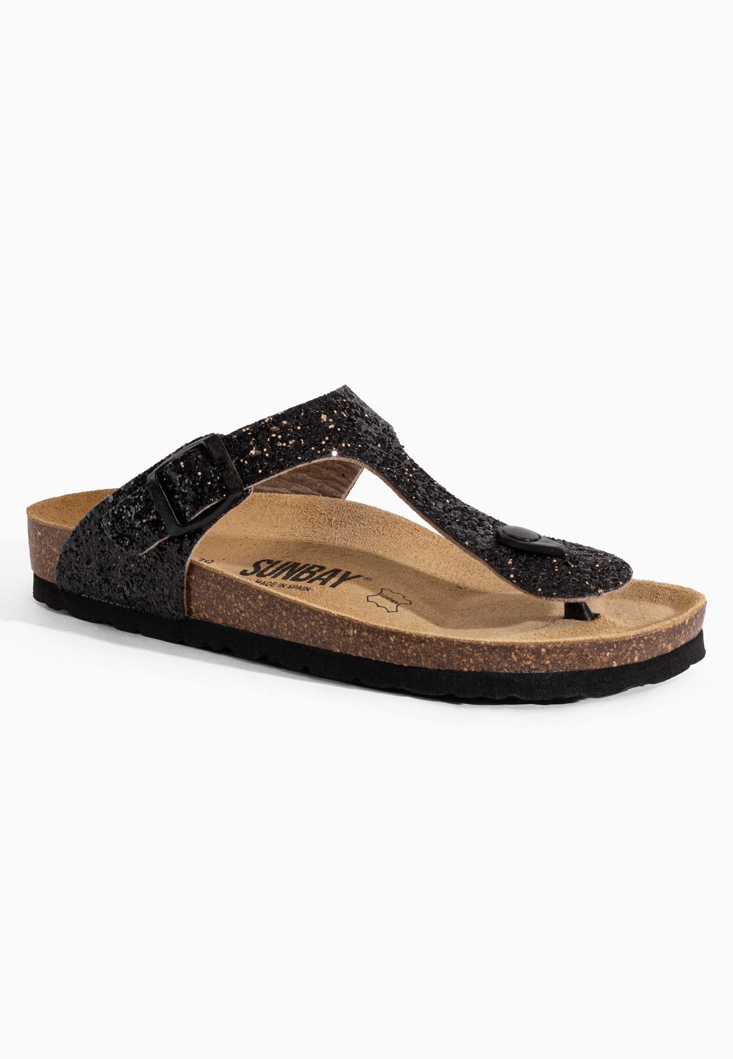 Sandales À Entre-Doigts Camelia - Black Glitter - Femme - Image 2
