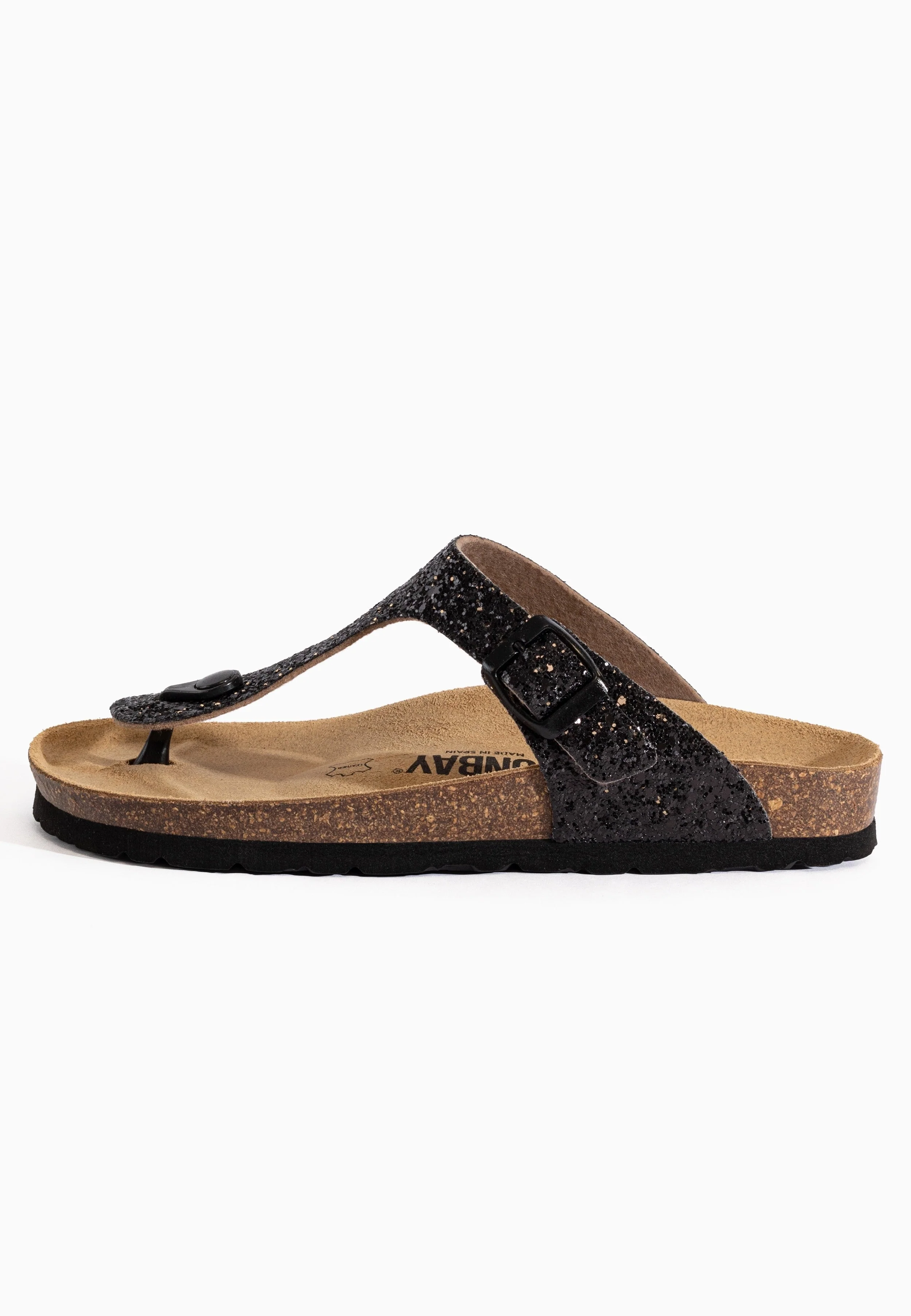 Sandales À Entre-Doigts Camelia - Black Glitter - Femme - Image 3