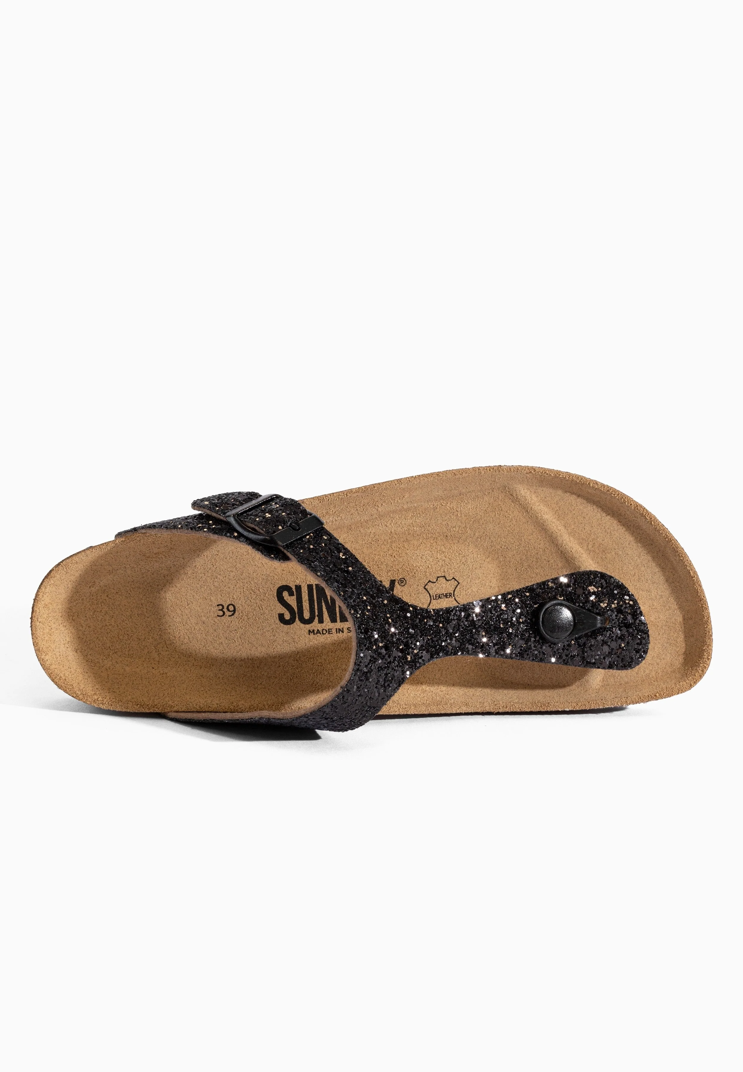 Sandales À Entre-Doigts Camelia - Black Glitter - Femme - Image 5