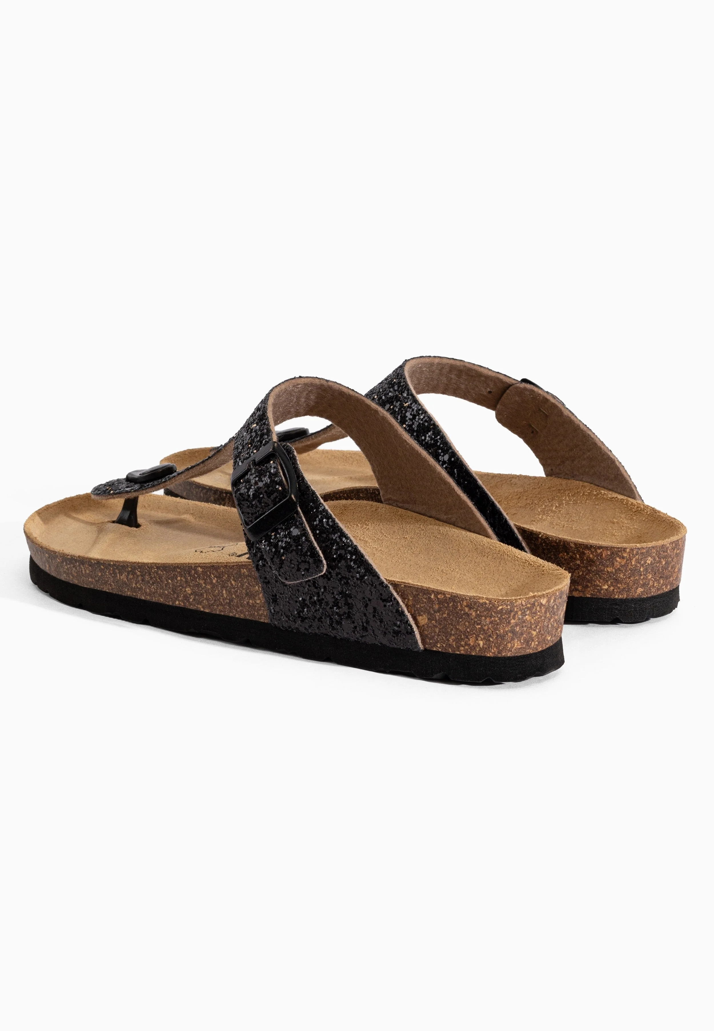 Sandales À Entre-Doigts Camelia - Black Glitter - Femme - Image 6
