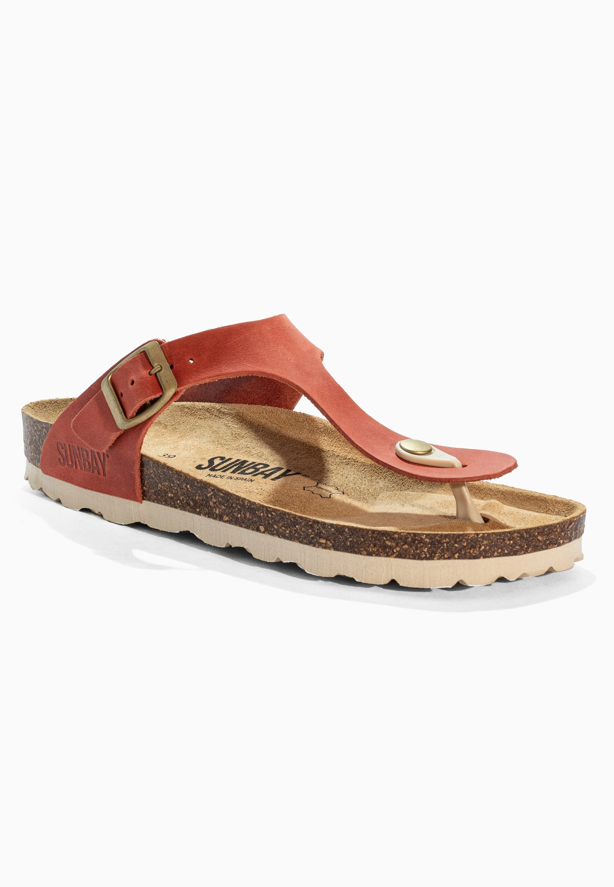 Sandales À Entre-Doigts Camelia - Cuir - Orange - Femme - Image 2