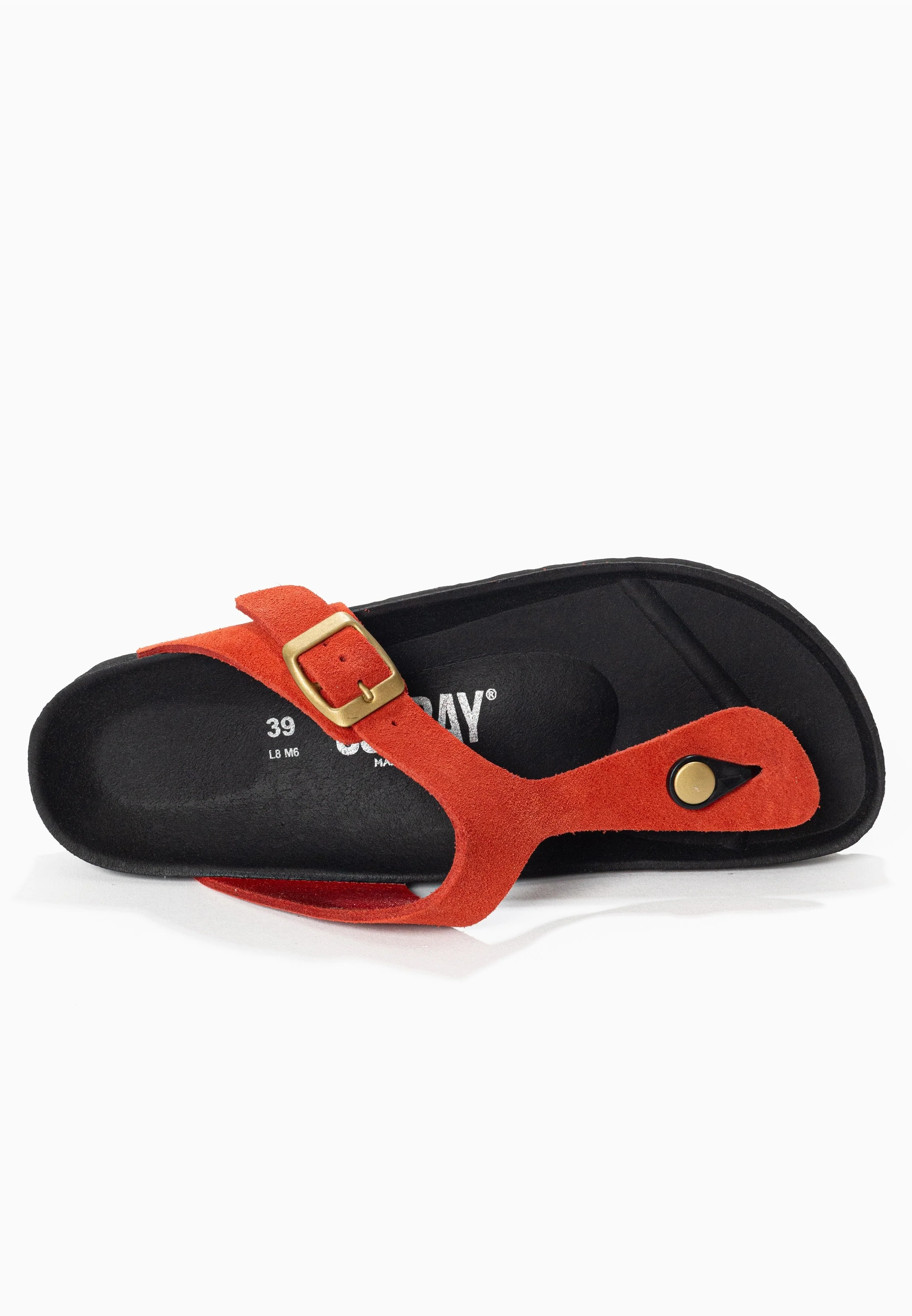 Sandales À Entre-Doigts Camelia - Cuir - Red - Femme - Image 5