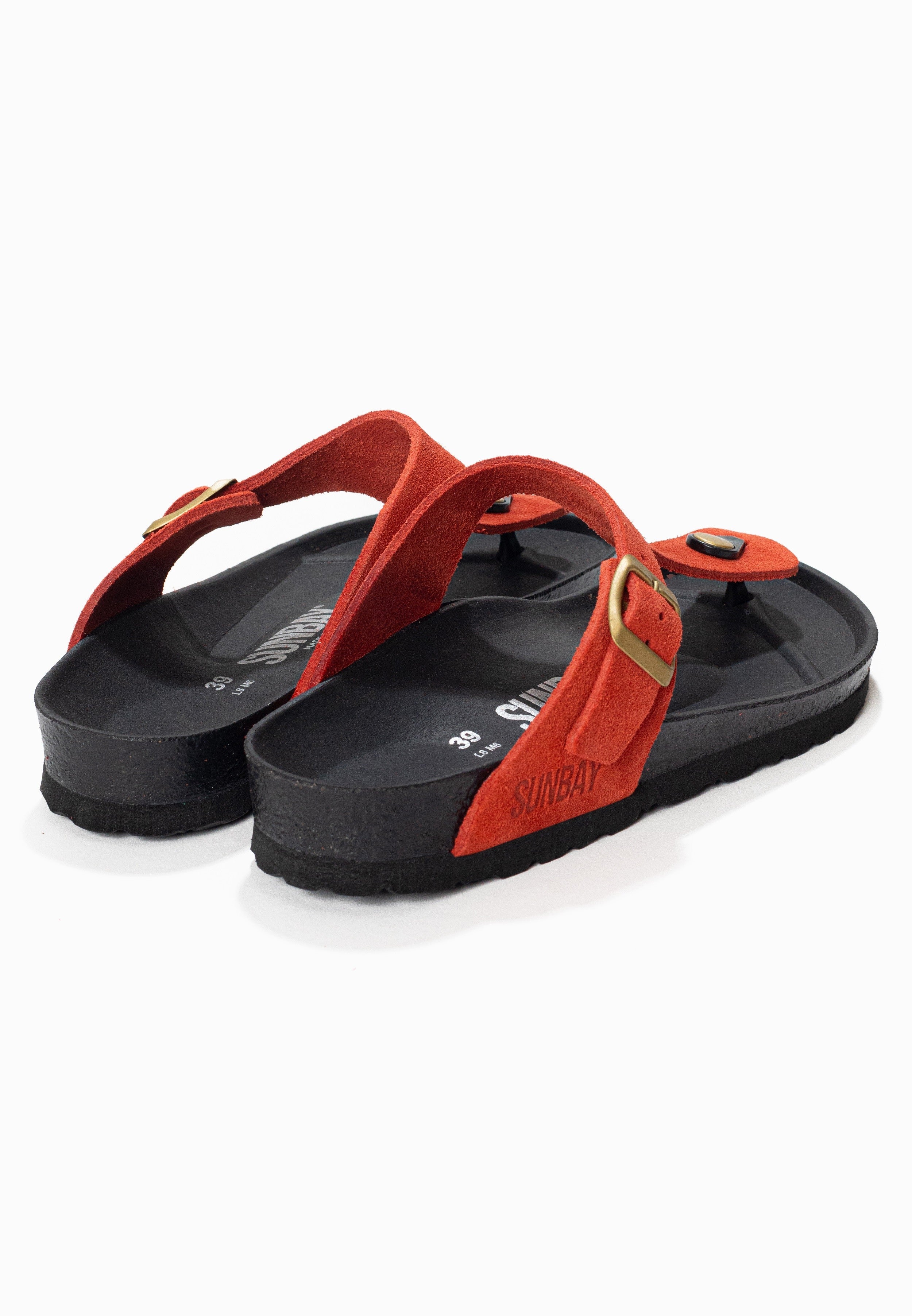 Sandales À Entre-Doigts Camelia - Cuir - Red - Femme - Image 6