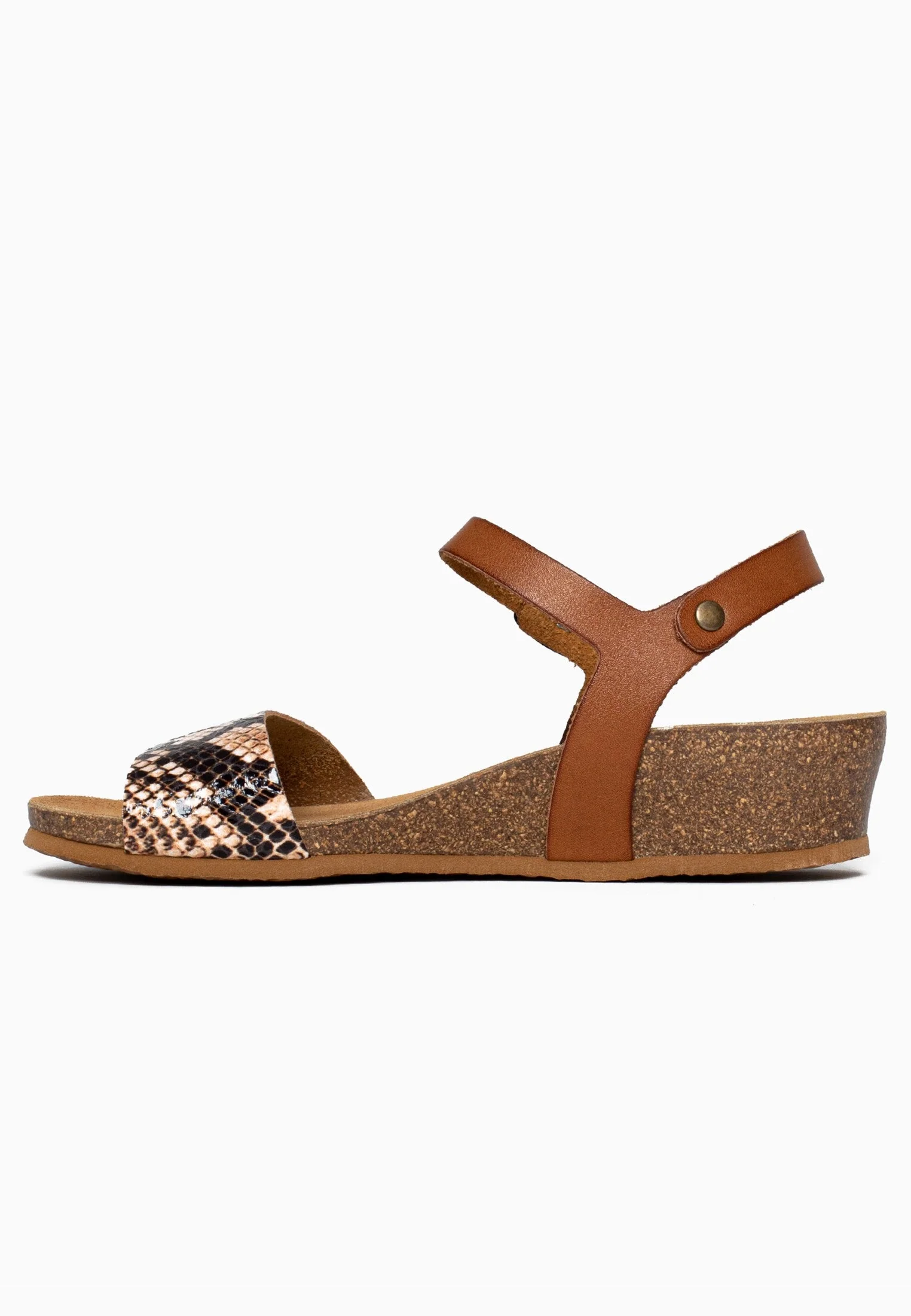 Sandales À Talons Compensés Esperance - Tan/Python - Femme - Image 6