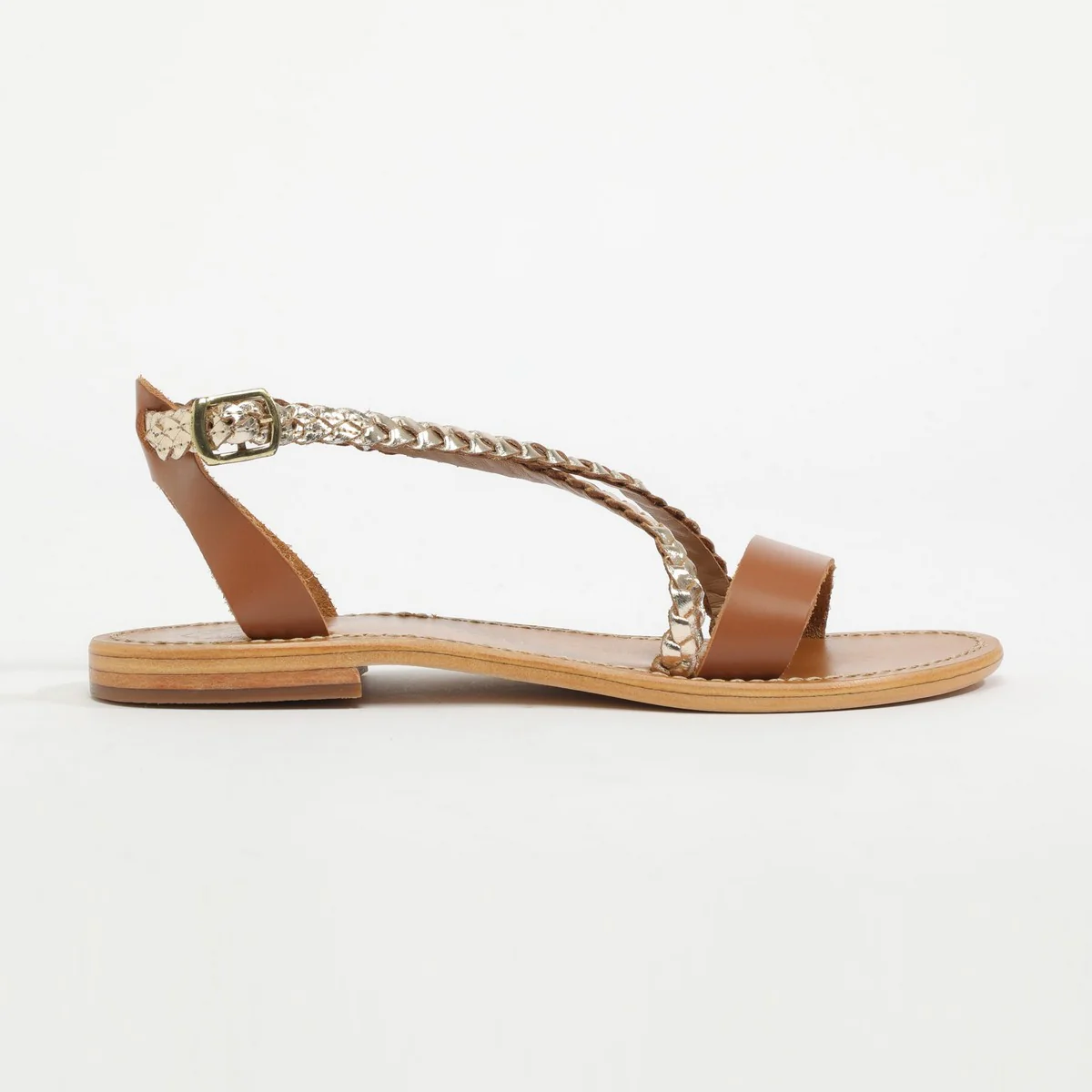 Sandales Raisa - Gold Et Camel - Image 3