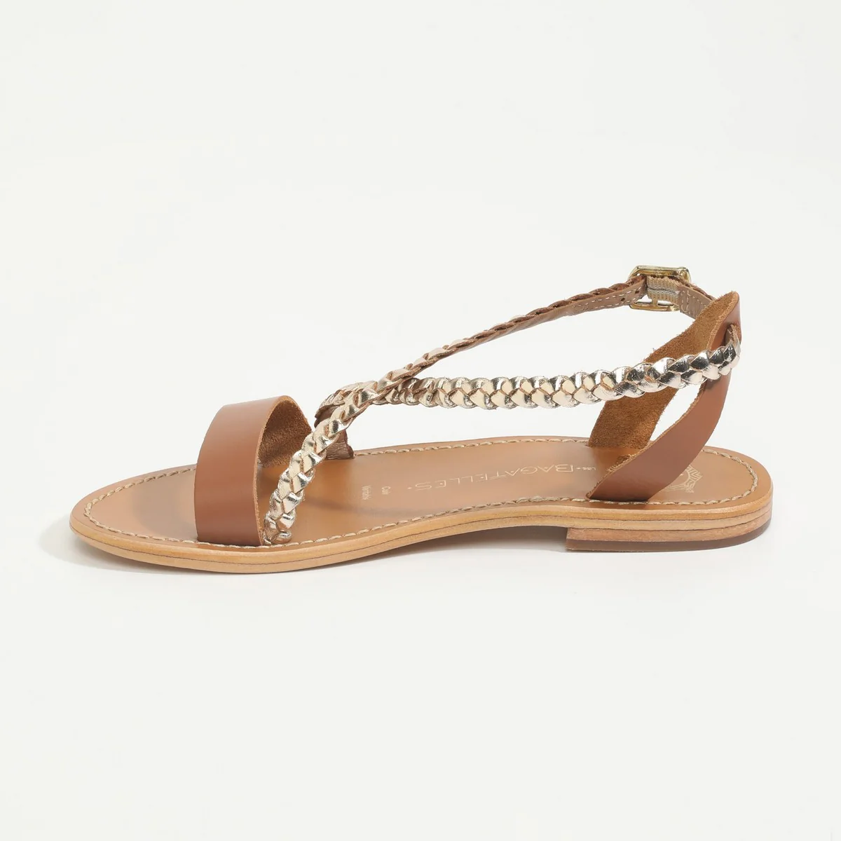 Sandales Raisa - Gold Et Camel - Image 6