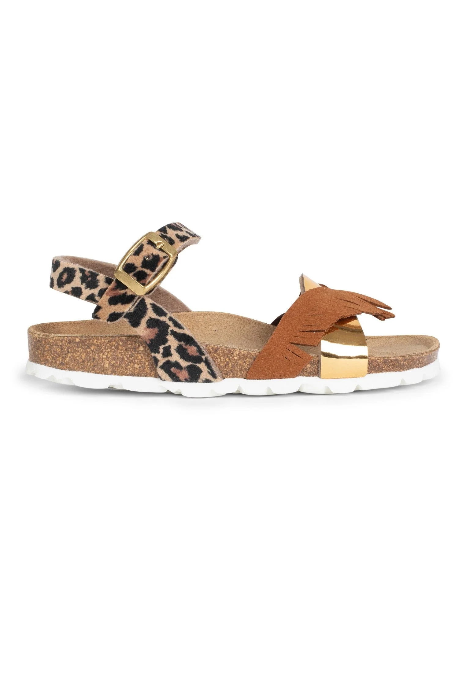 Sandales Multi-Brides Fanette - Brown/Gold/Leopard - Enfant - Image 2