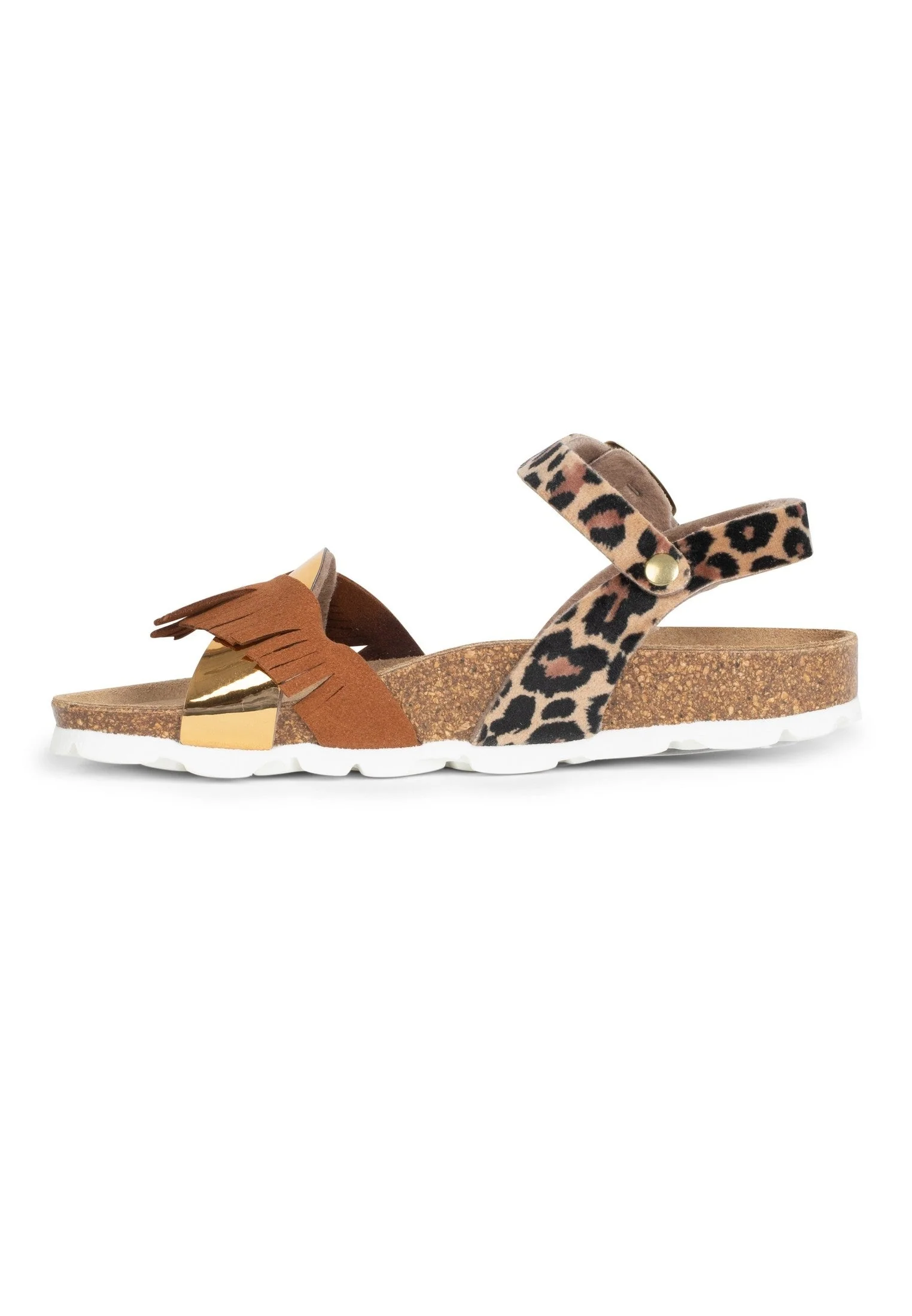 Sandales Multi-Brides Fanette - Brown/Gold/Leopard - Enfant - Image 3