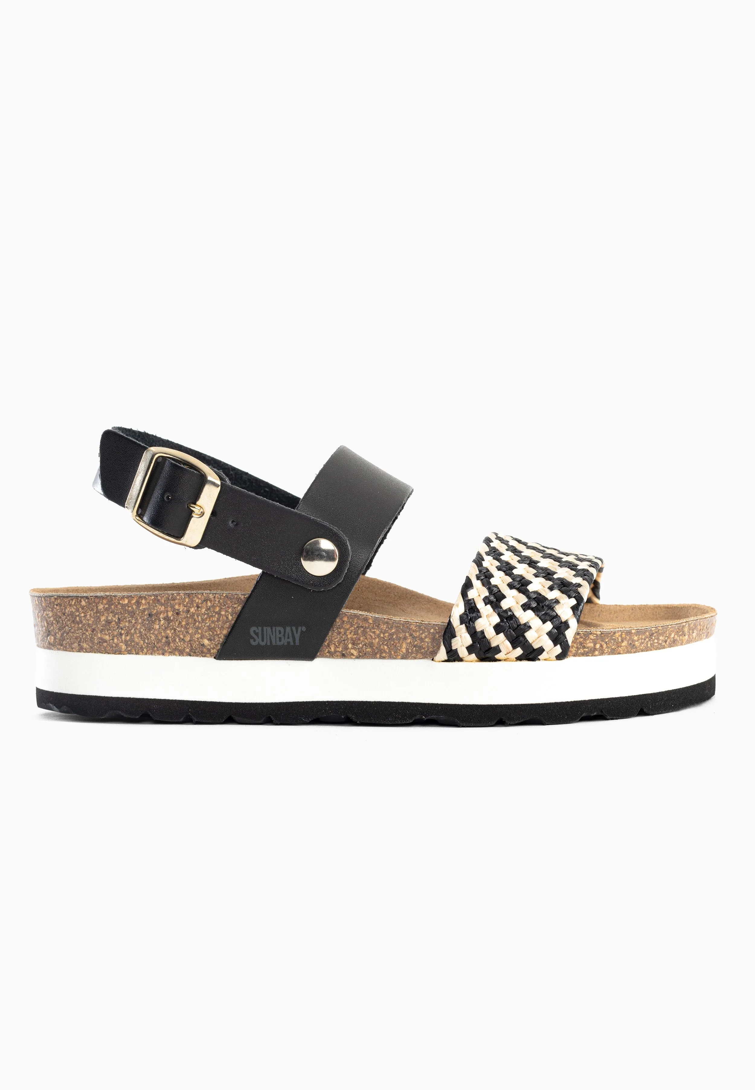 Sandales À Plateforme Galong - Black/Gold - Femme - Image 6