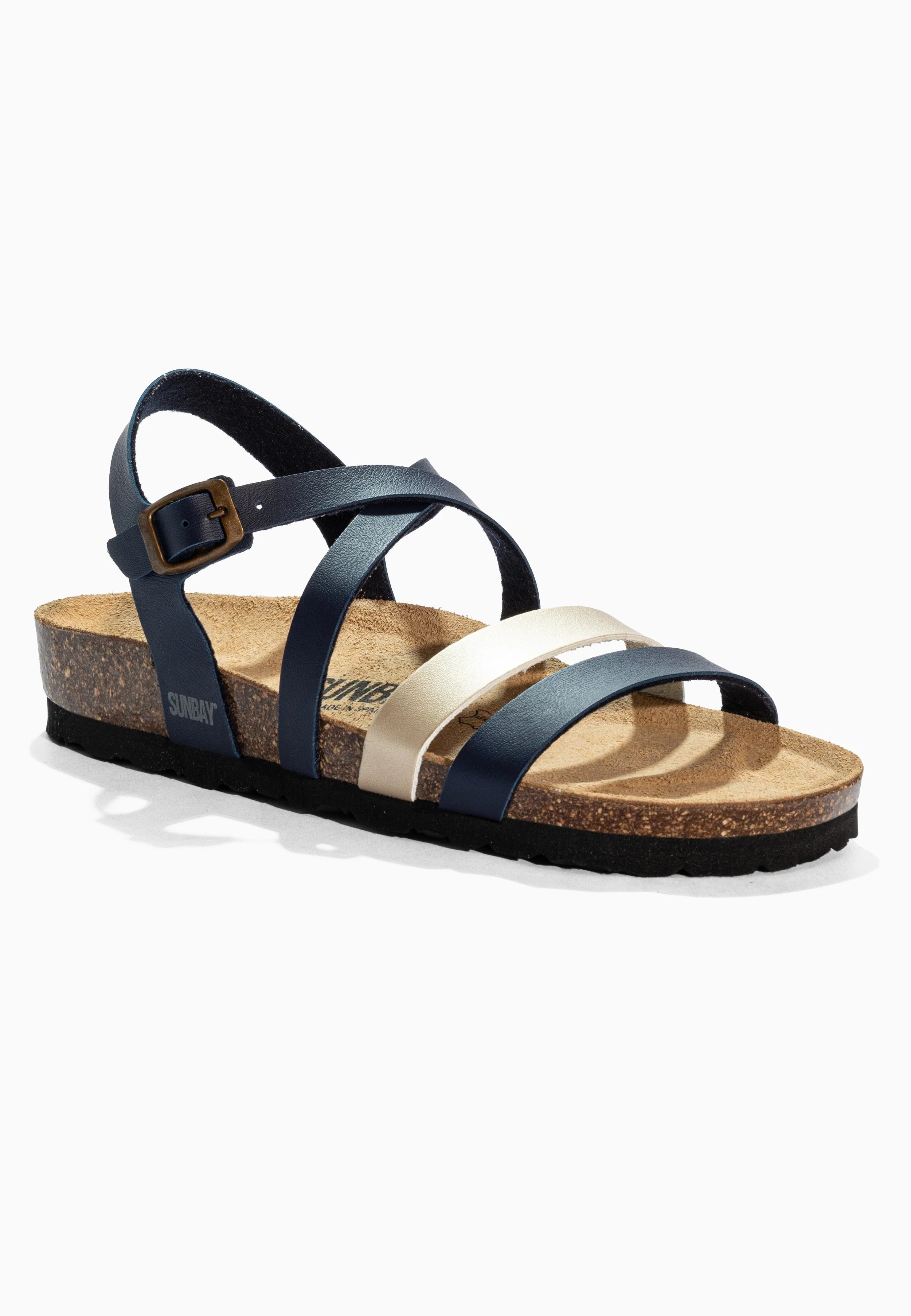 Sandales Multi-Brides Gravita - Navy/Gold - Femme - Image 2